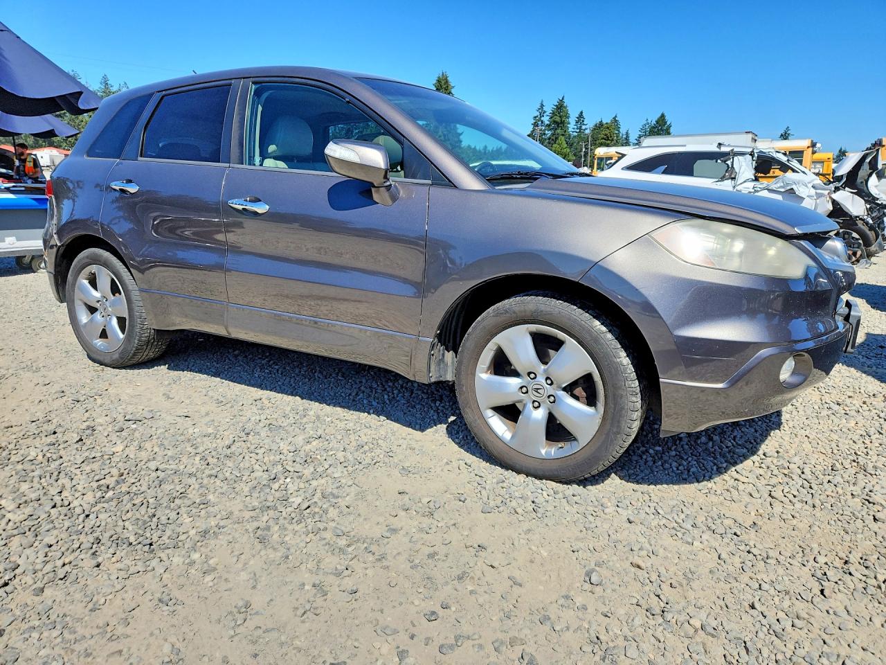 2007 Acura Rdx Серый vin: 5J8TB18247A006263