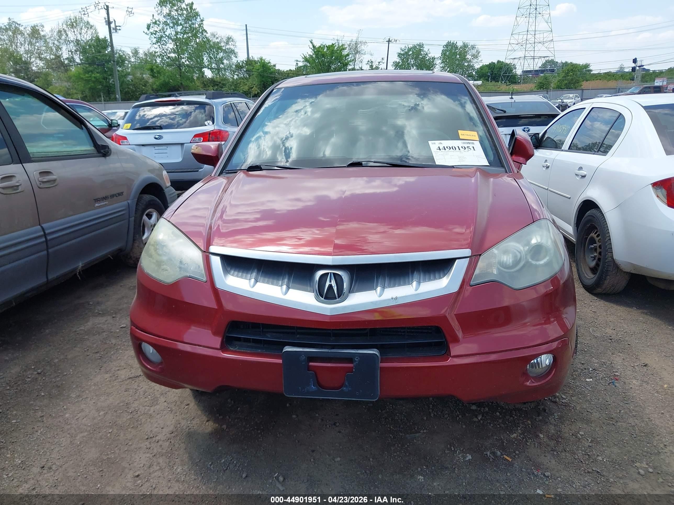 2007 Acura Rdx   Burgundy vin: 5J8TB18247A008501