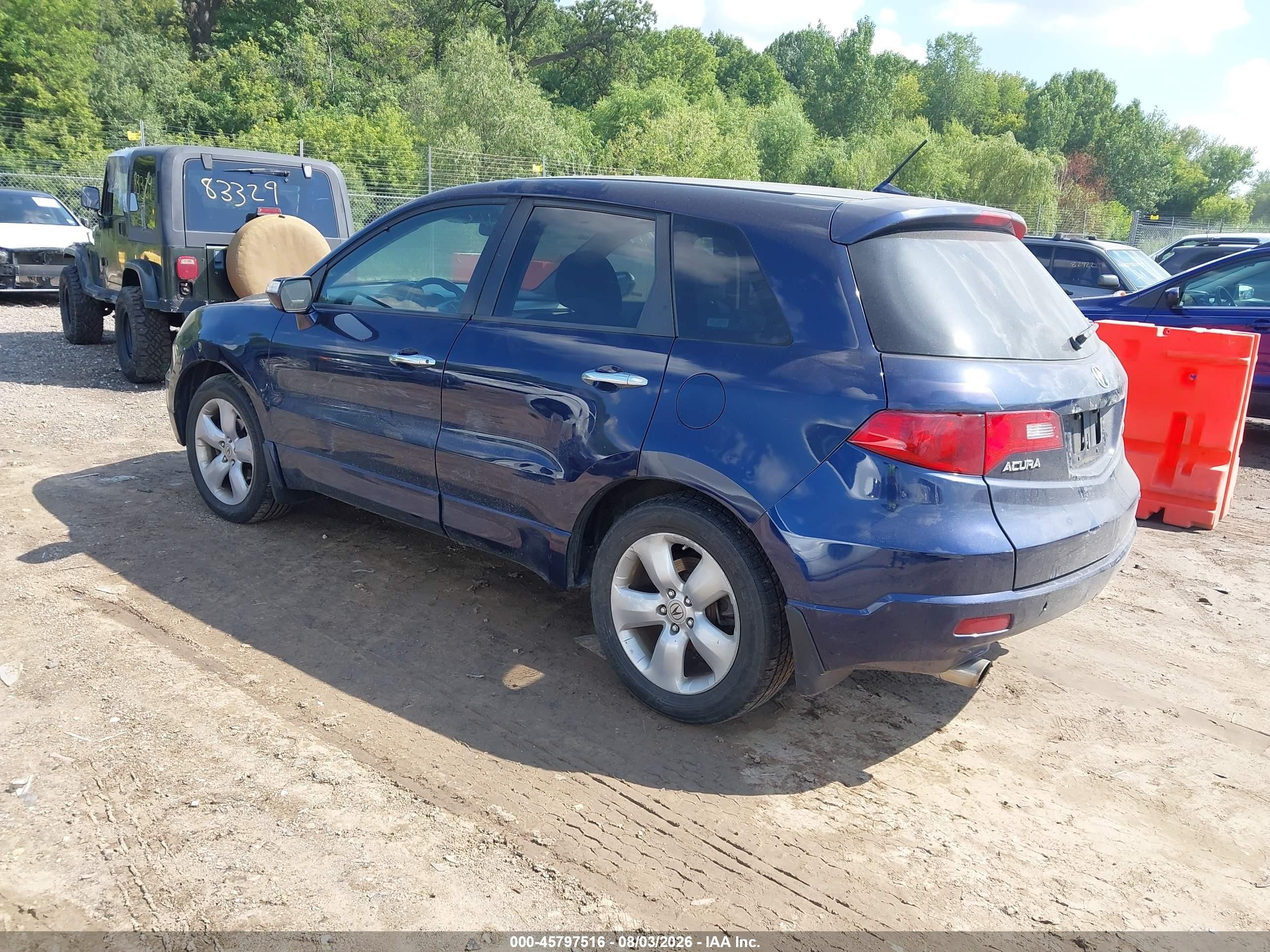 2008 Acura Rdx   Blue vin: 5J8TB18278A002547