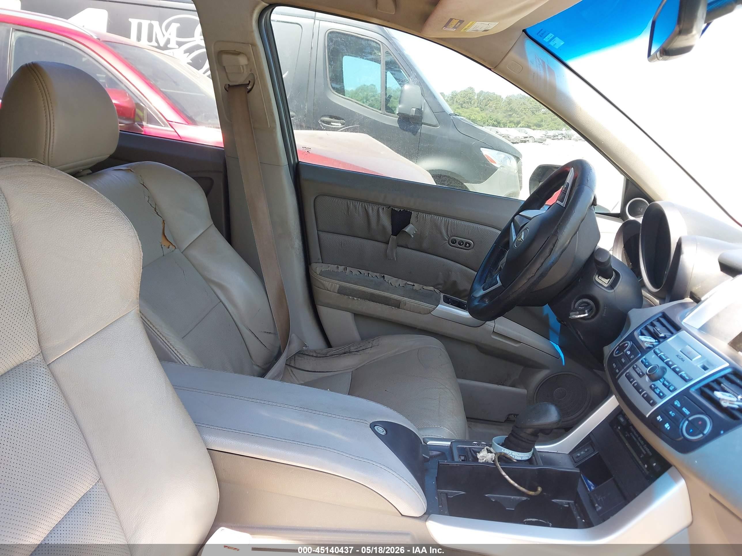 2008 Acura Rdx White vin: 5J8TB18288A001908