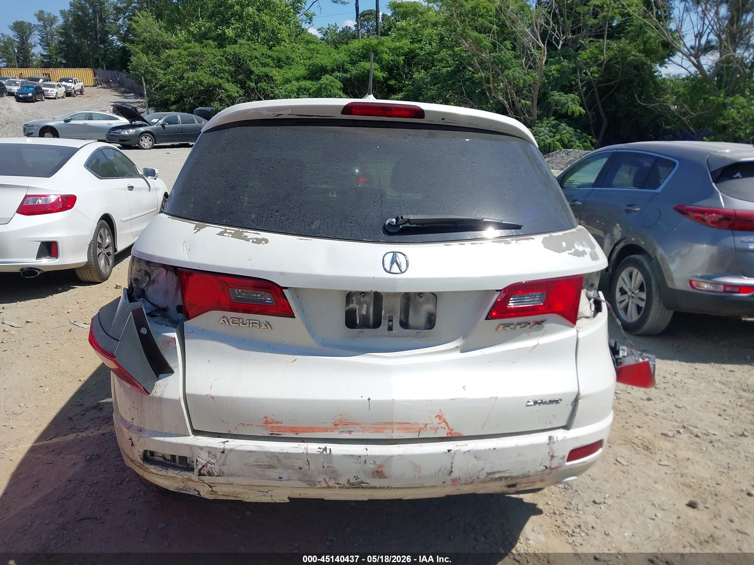 2008 Acura Rdx White vin: 5J8TB18288A001908