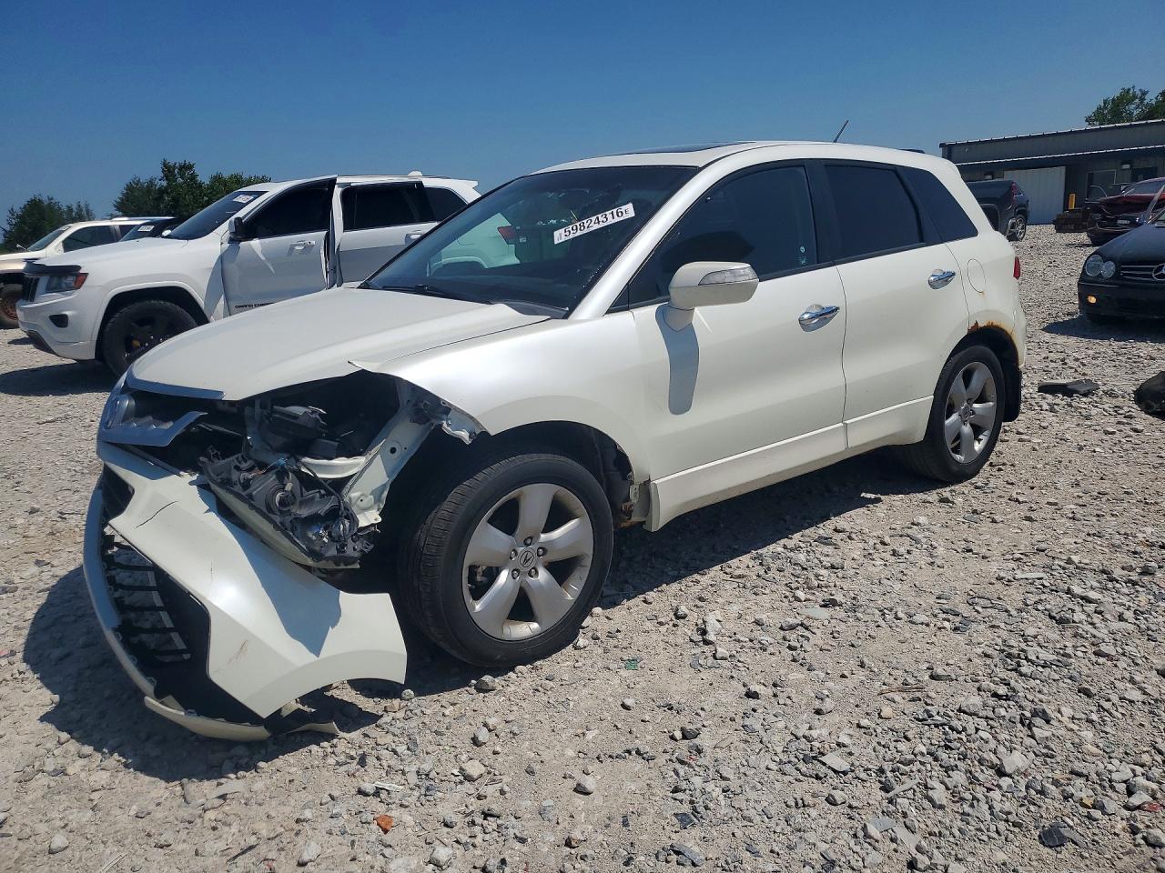 2009 Acura Rdx White vin: 5J8TB18289A801450