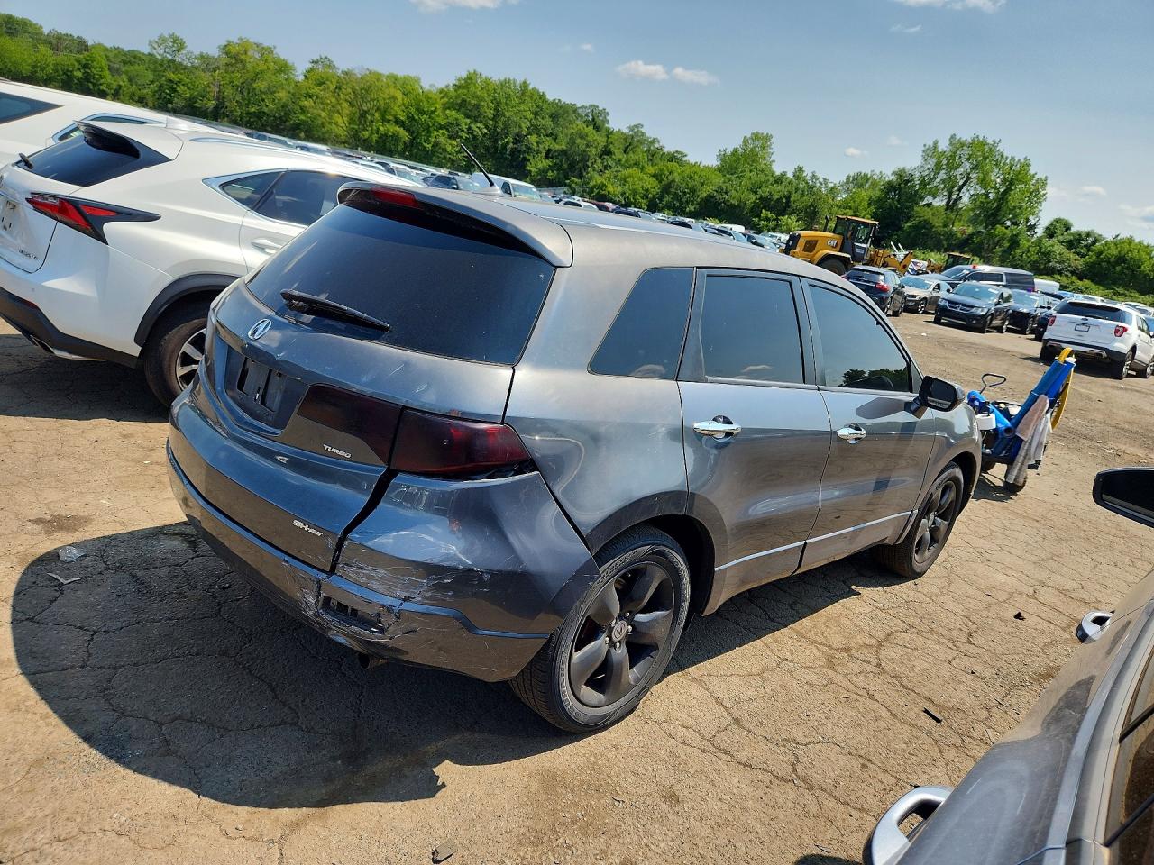 2008 Acura Rdx Charcoal vin: 5J8TB18298A014733