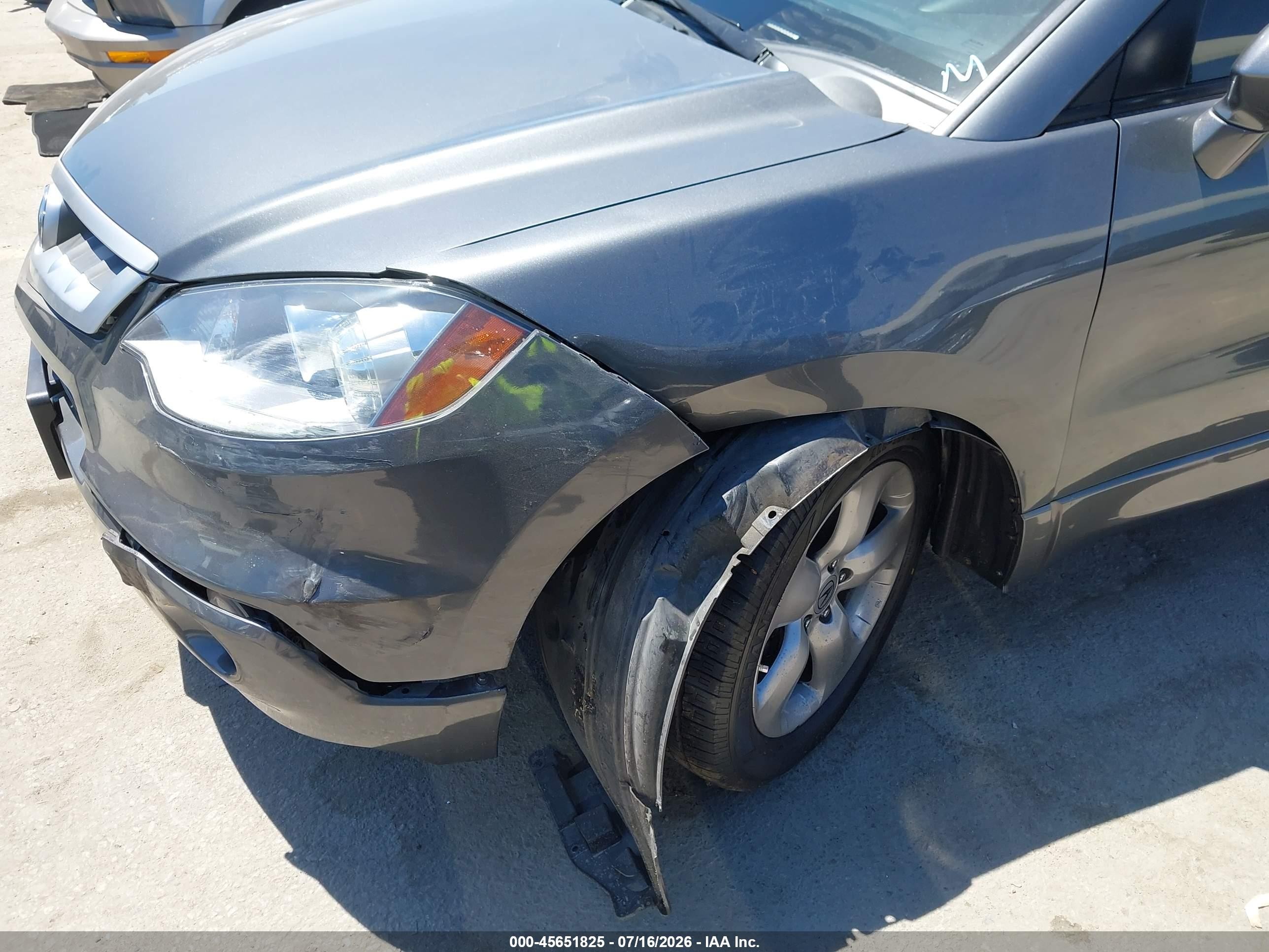 2008 Acura Rdx   Gray vin: 5J8TB18518A001050