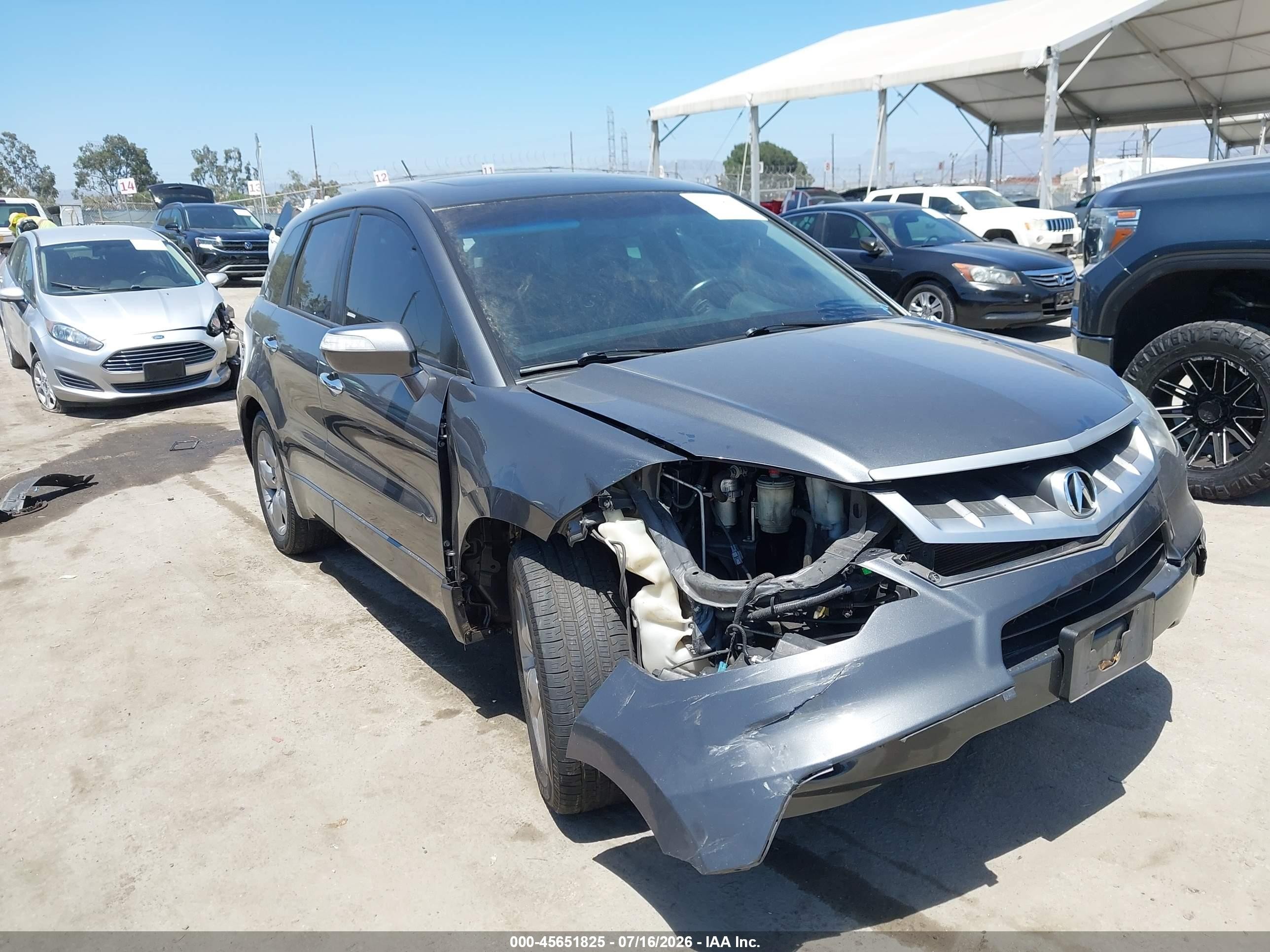 2008 Acura Rdx   Gray vin: 5J8TB18518A001050