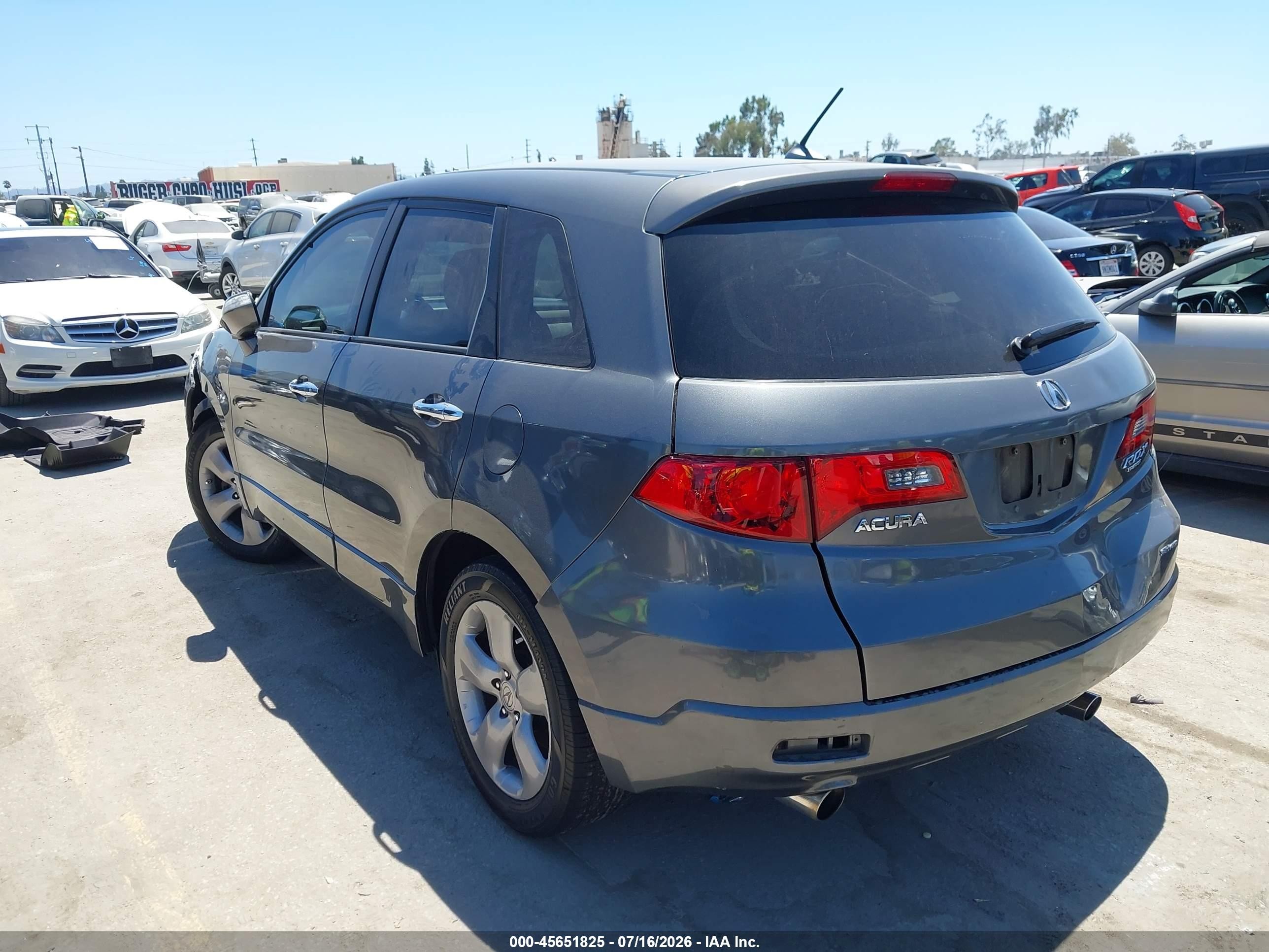 2008 Acura Rdx   Gray vin: 5J8TB18518A001050