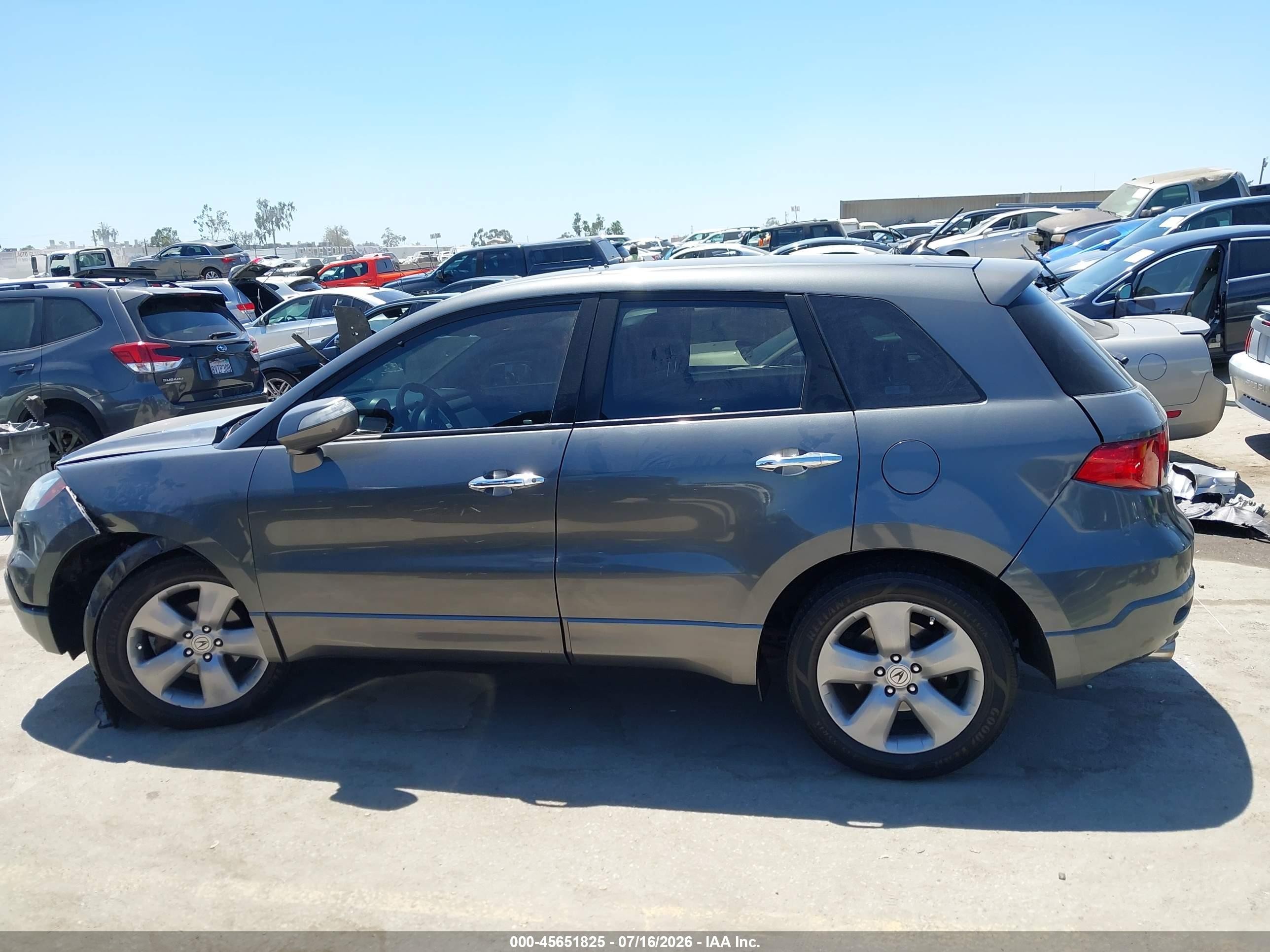 2008 Acura Rdx   Gray vin: 5J8TB18518A001050