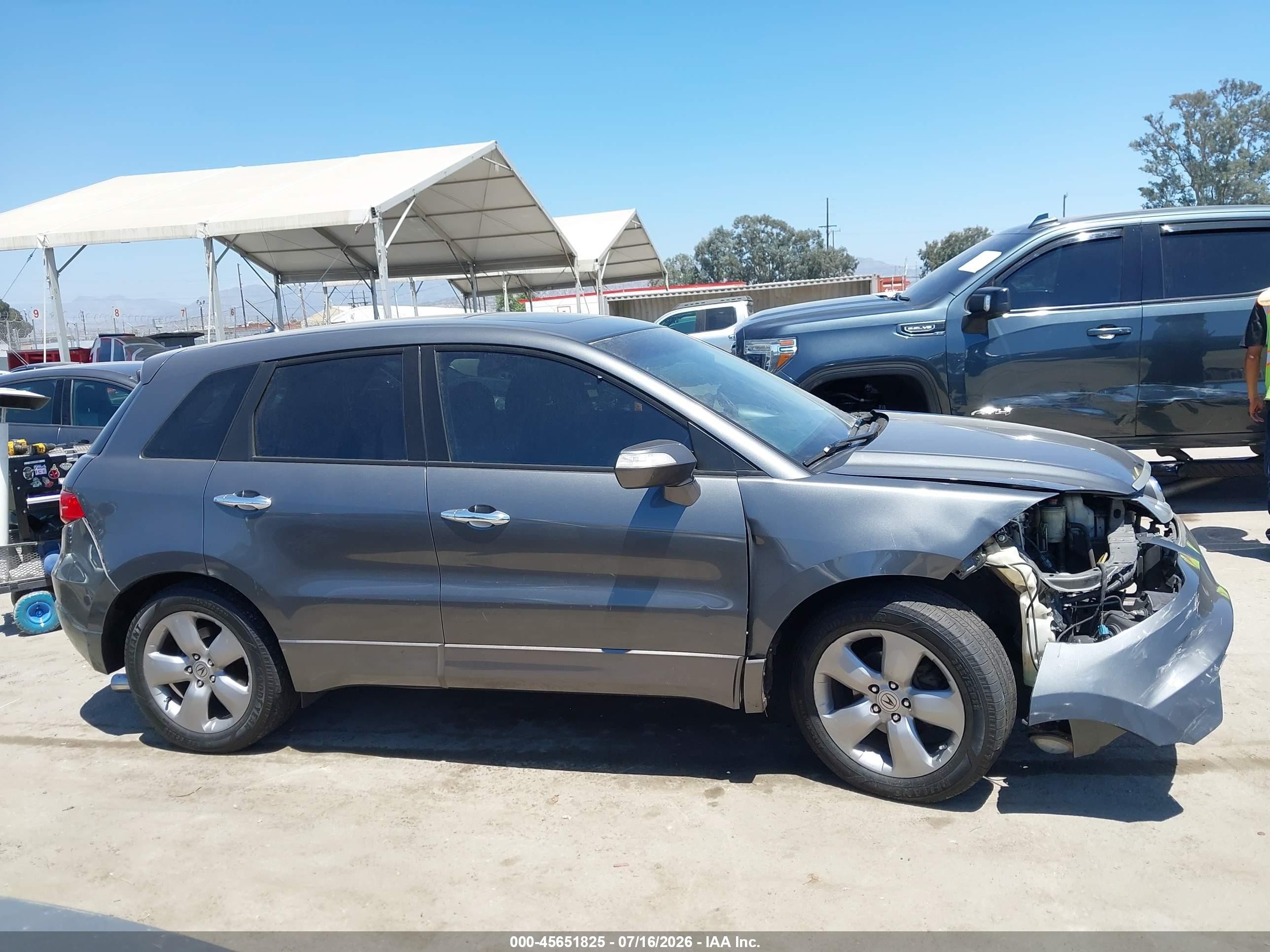 2008 Acura Rdx   Gray vin: 5J8TB18518A001050