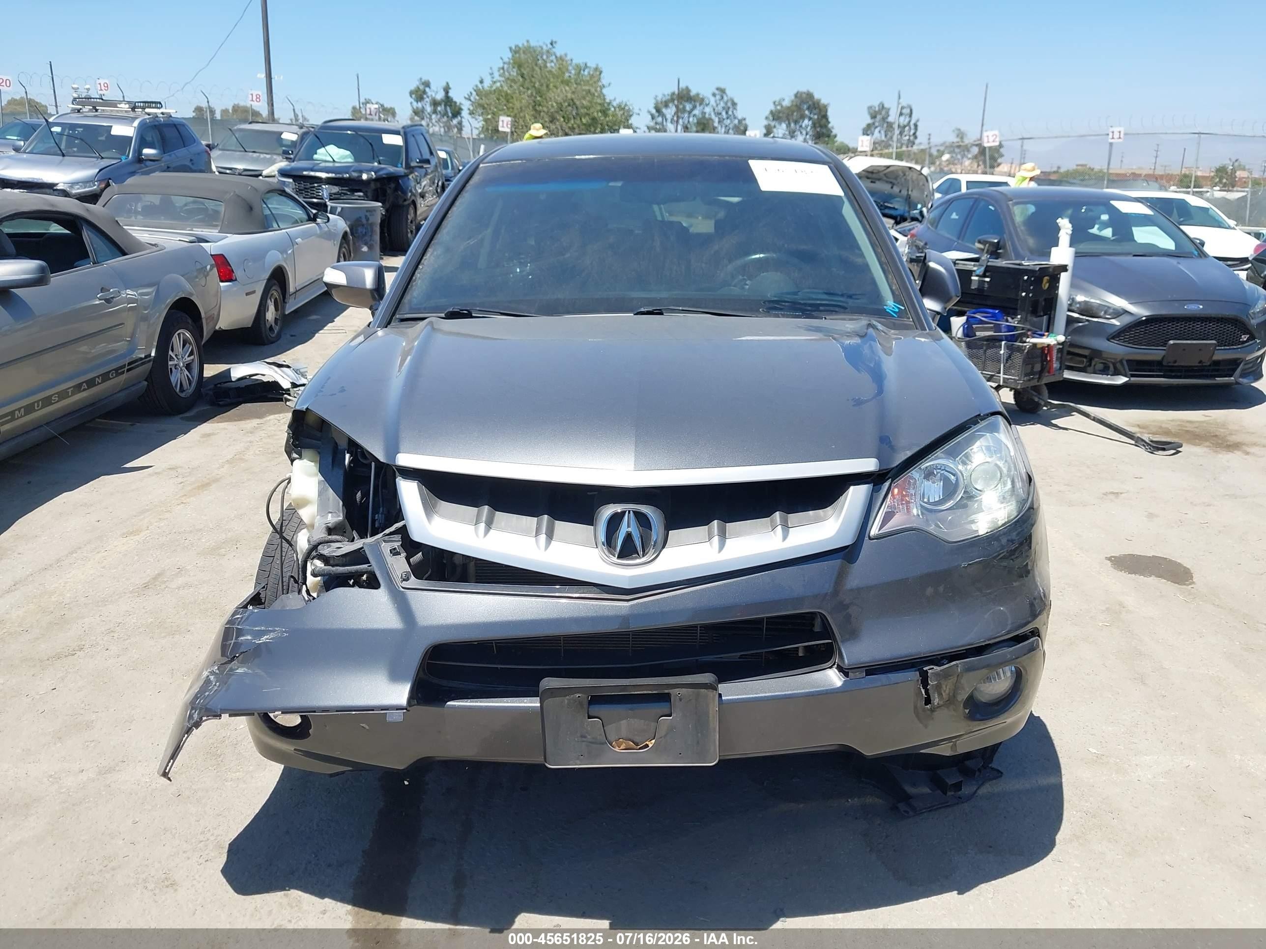 2008 Acura Rdx   Gray vin: 5J8TB18518A001050