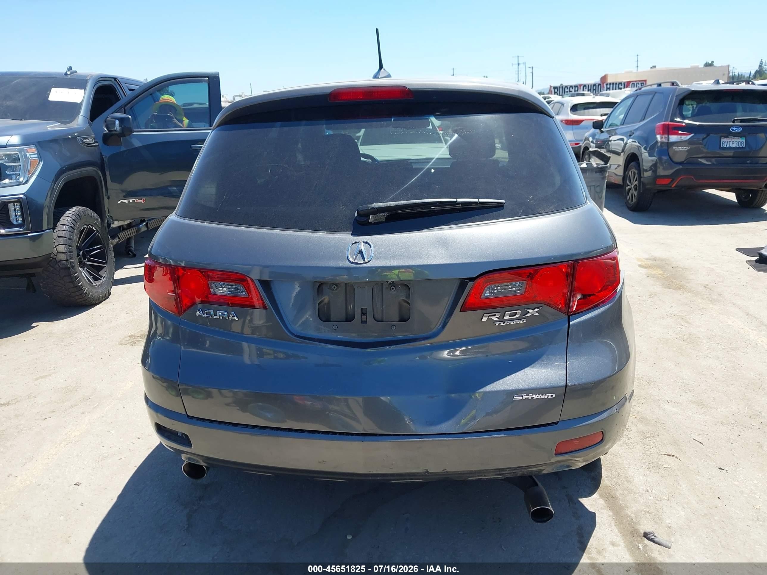 2008 Acura Rdx   Gray vin: 5J8TB18518A001050