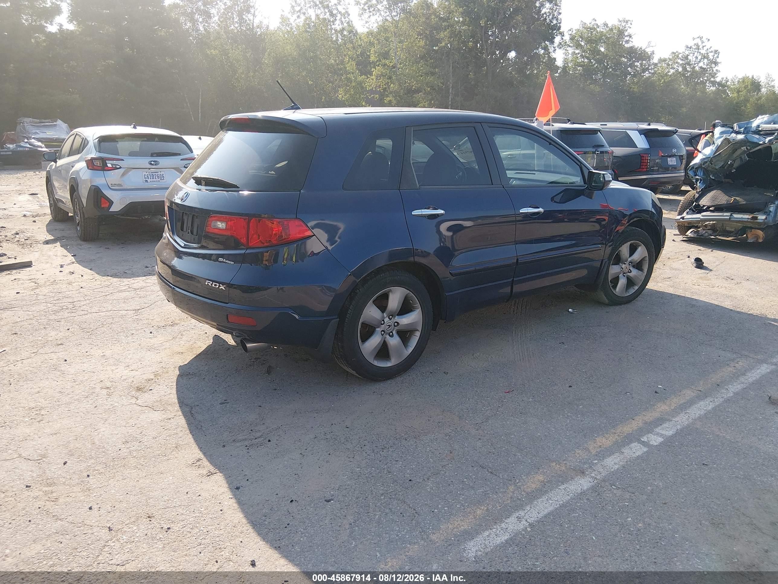 2008 Acura Rdx   Navy vin: 5J8TB18518A010797