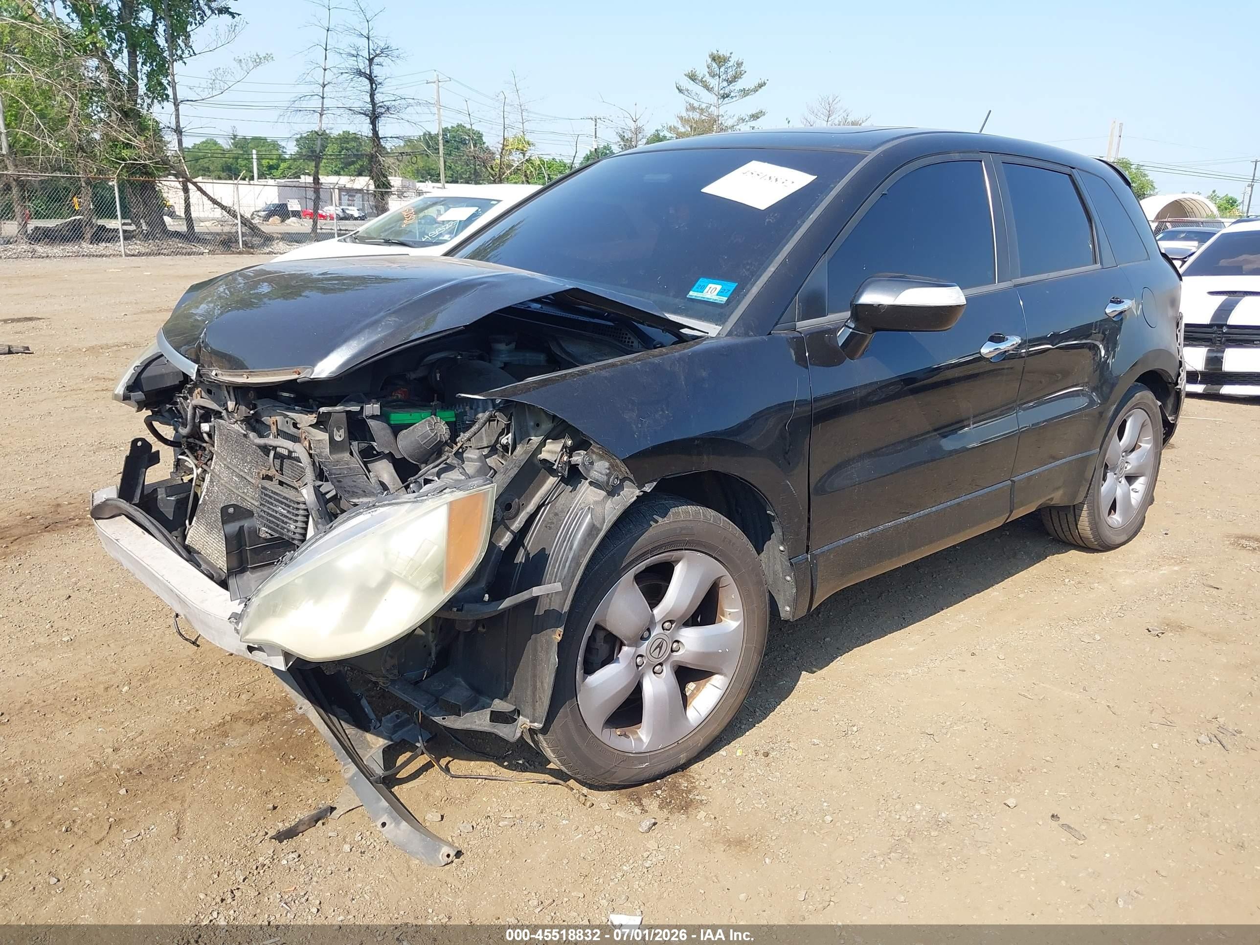 2008 Acura Rdx   Black vin: 5J8TB18548A019963