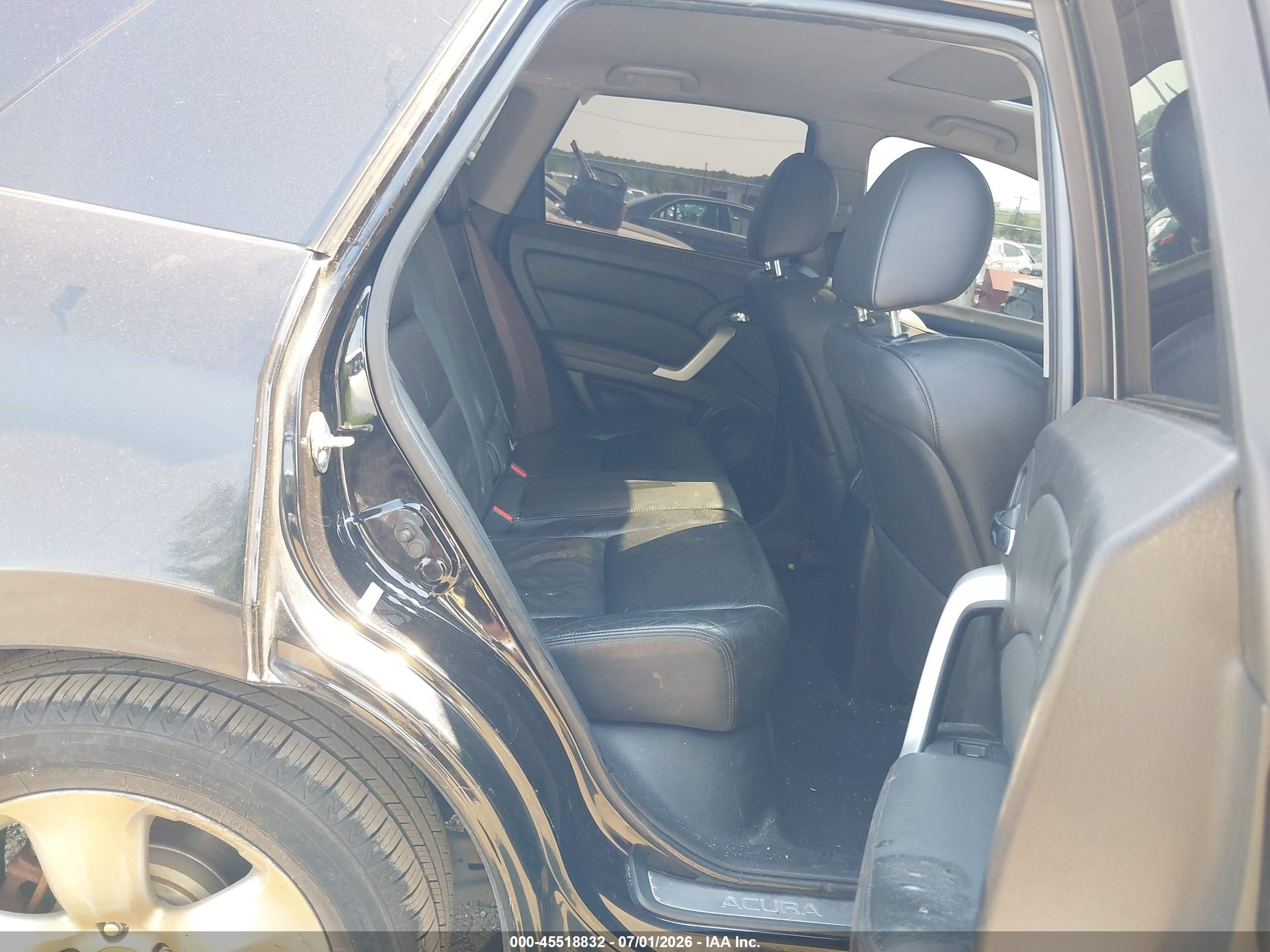 2008 Acura Rdx   Black vin: 5J8TB18548A019963