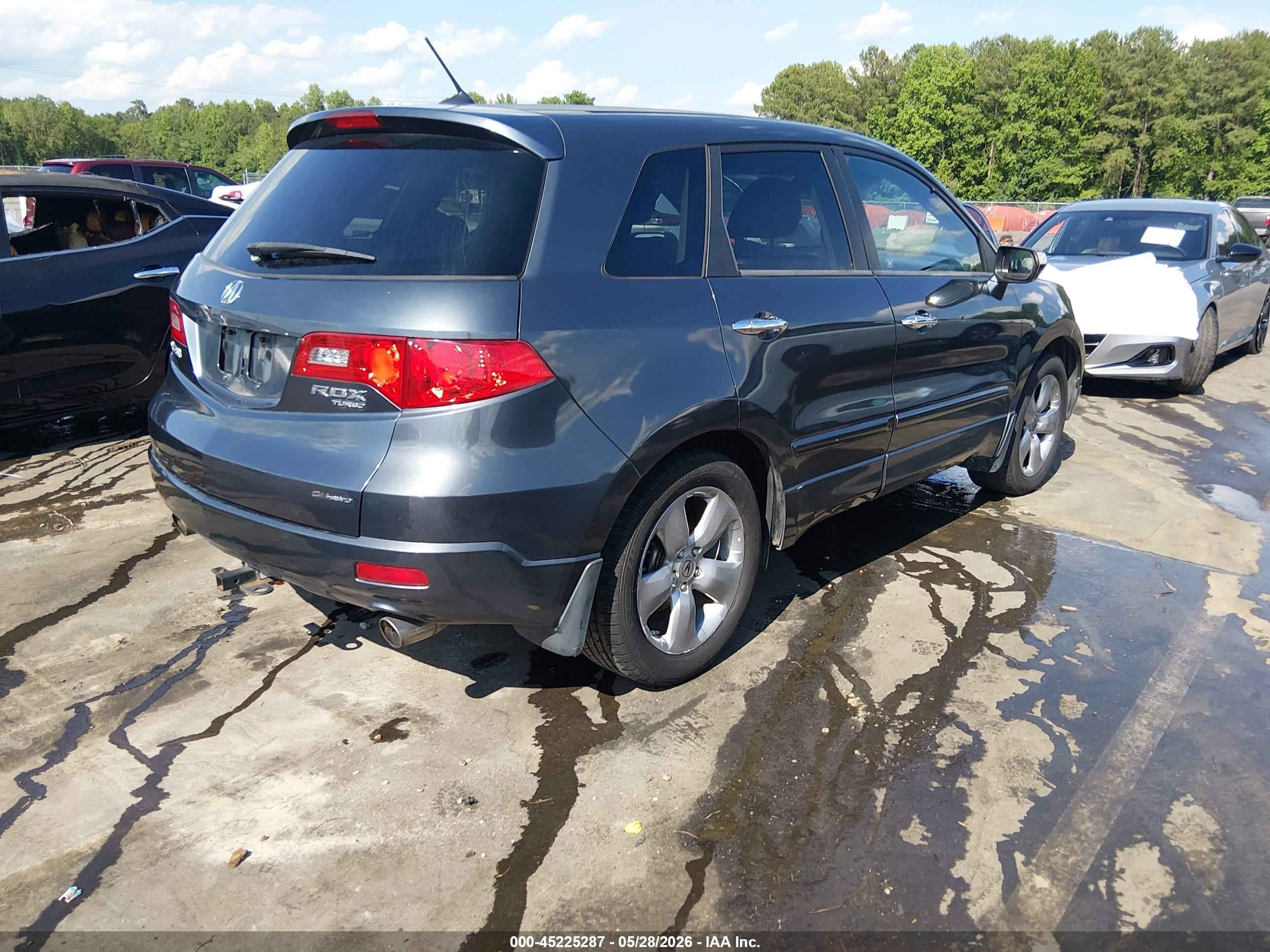 2007 Acura Rdx   Gray vin: 5J8TB18577A020085