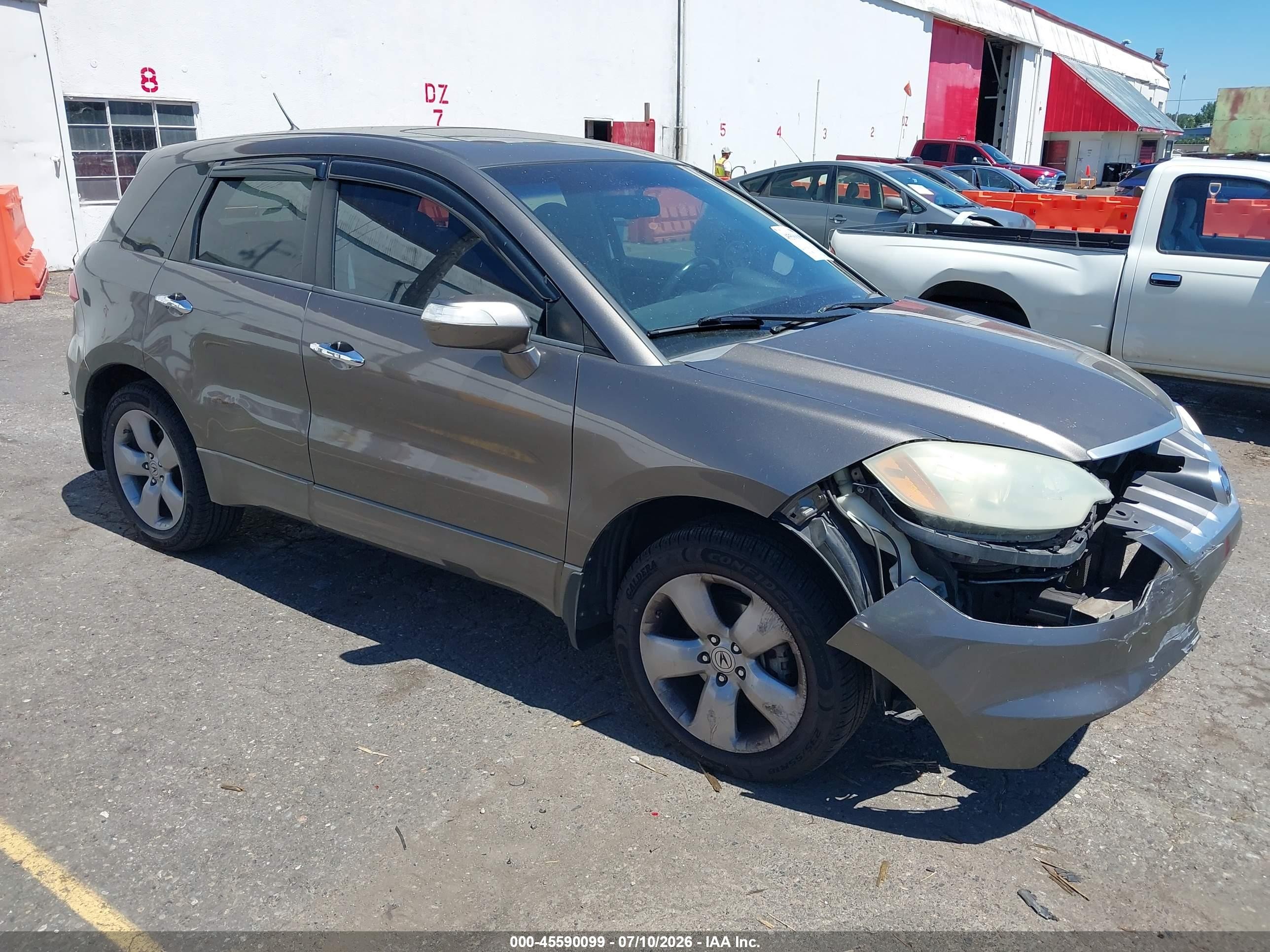 2007 Acura Rdx Серый vin: 5J8TB18597A001067