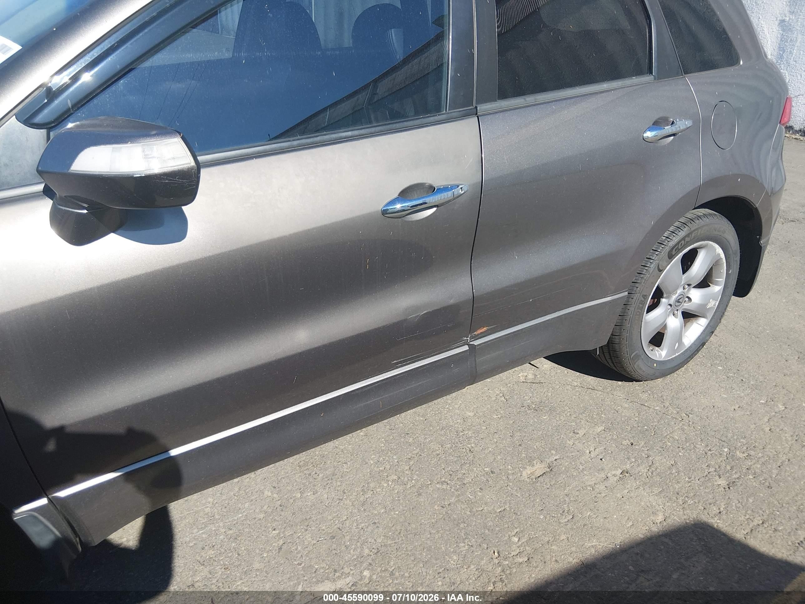 2007 Acura Rdx Gray vin: 5J8TB18597A001067