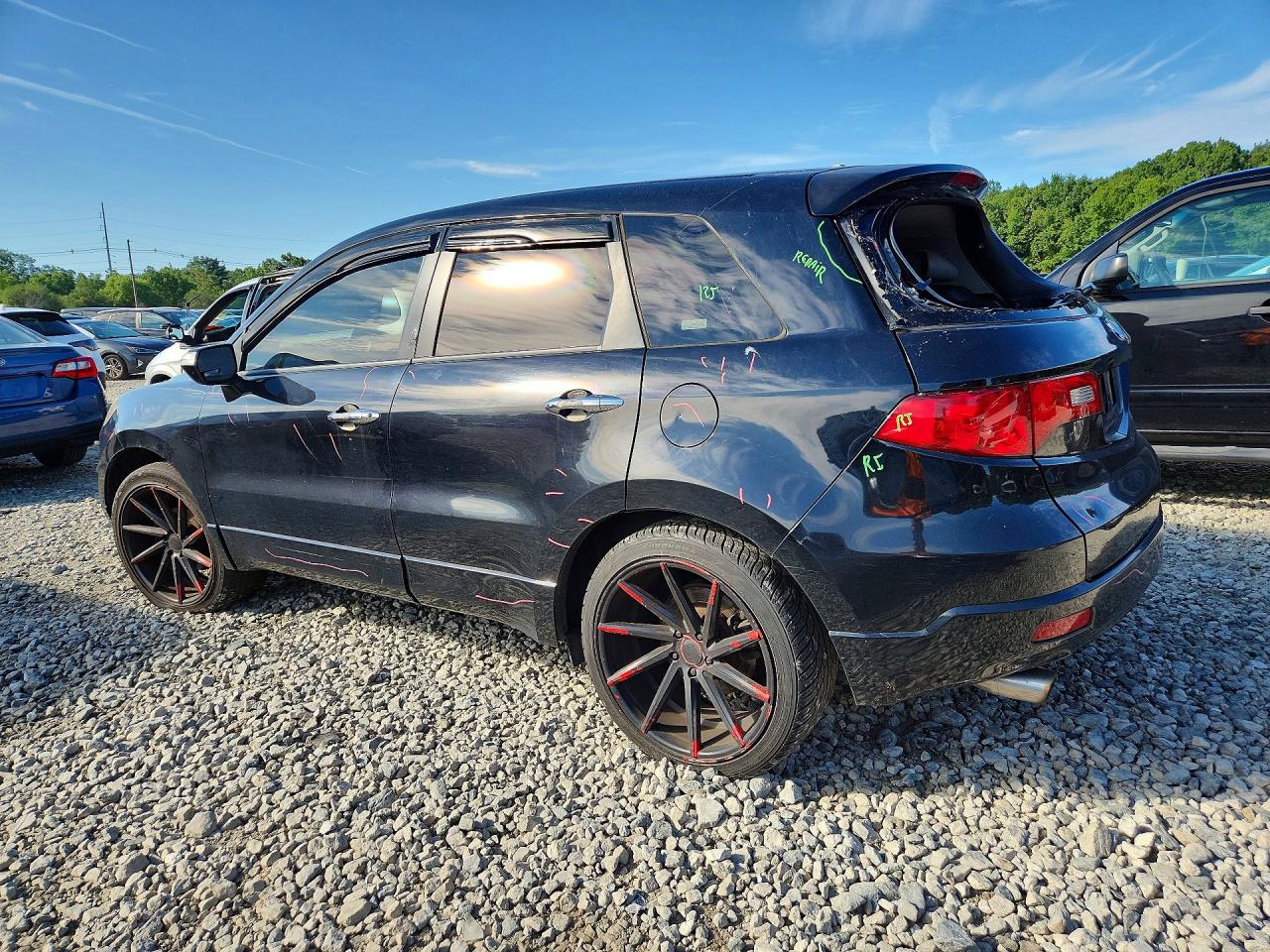 2007 Acura Rdx Technology Черный vin: 5J8TB18597A019357
