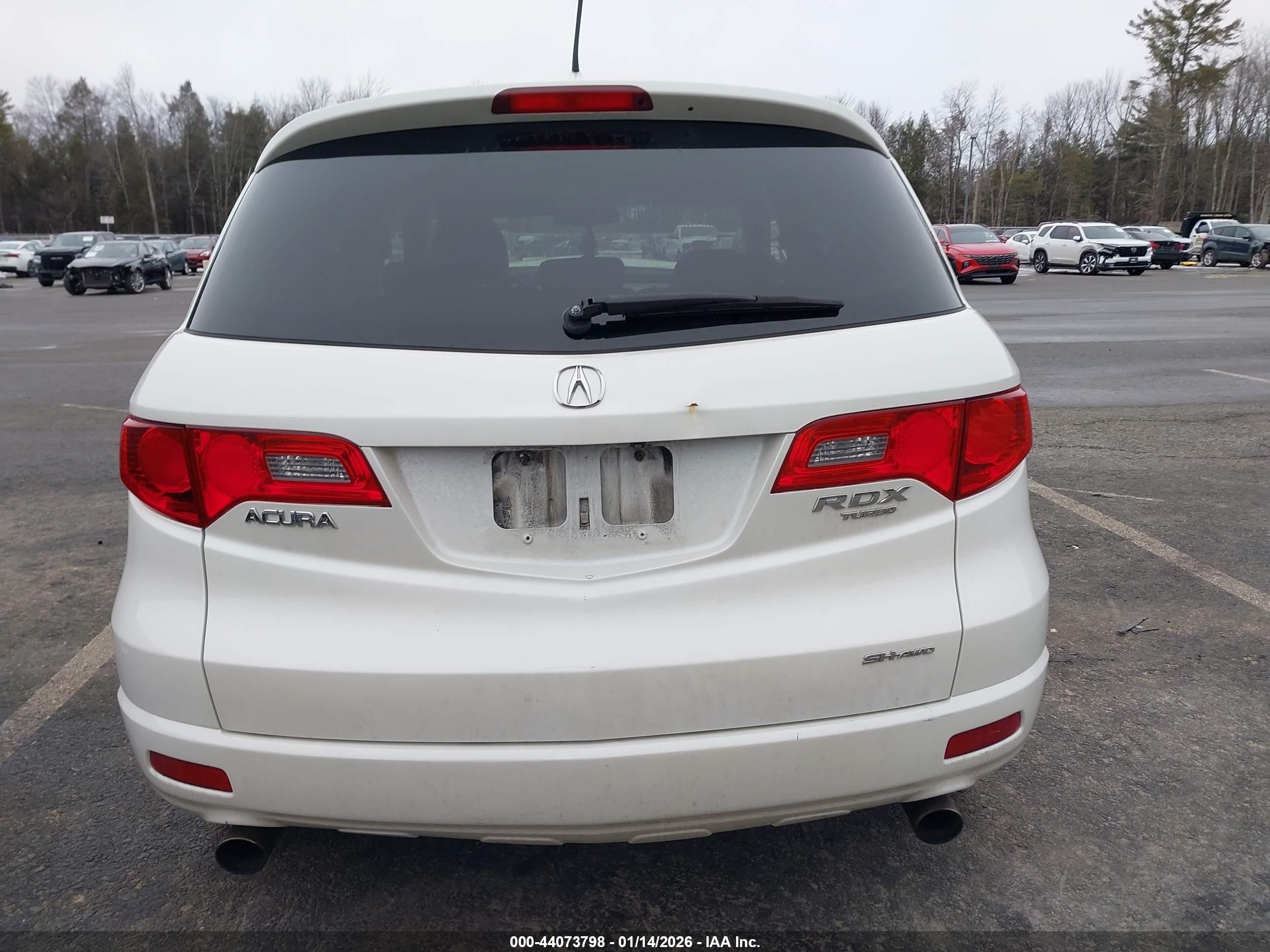 2008 Acura Rdx   White vin: 5J8TB18598A017772