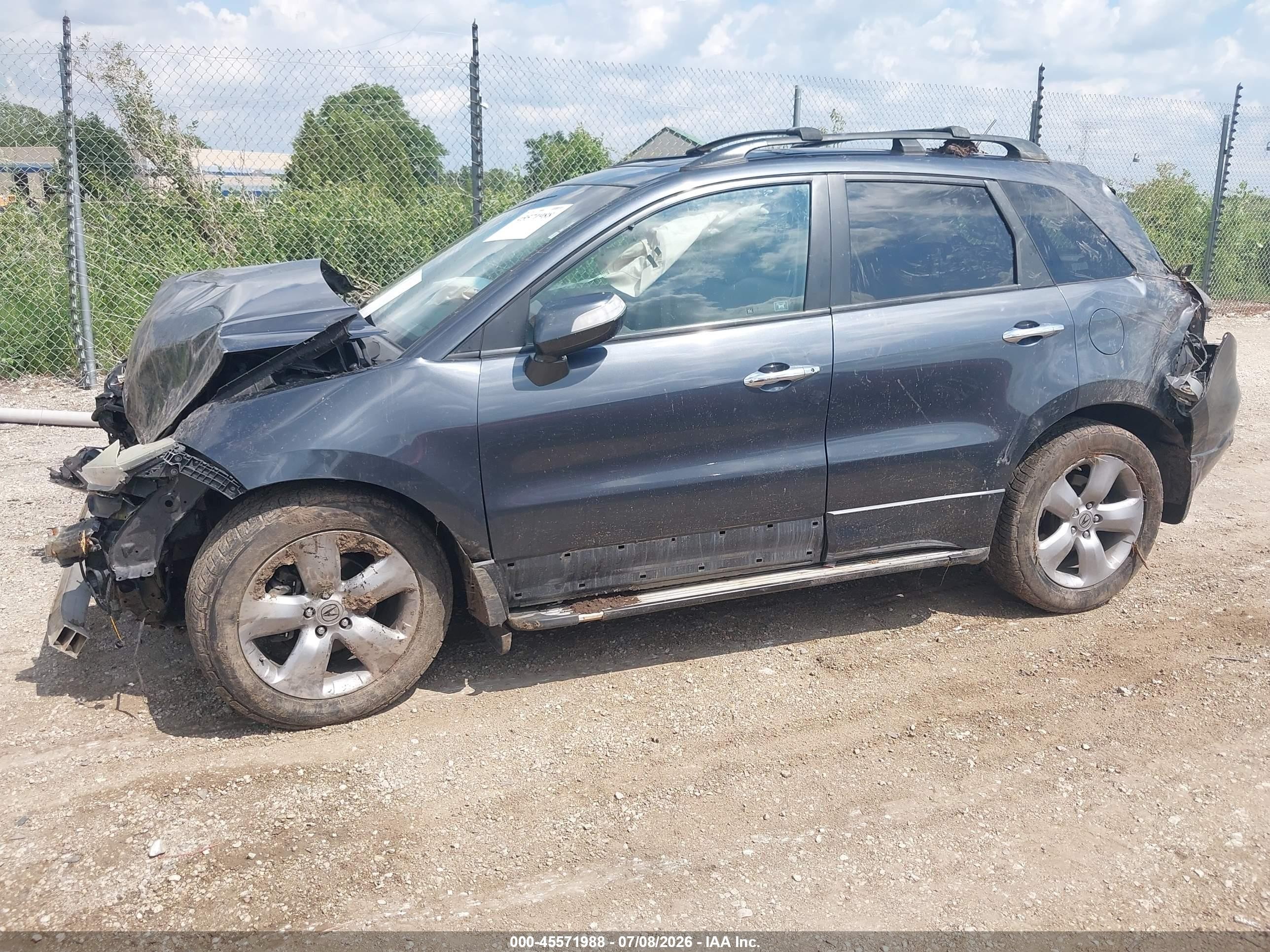 2007 Acura Rdx   Gray vin: 5J8TB185X7A001577