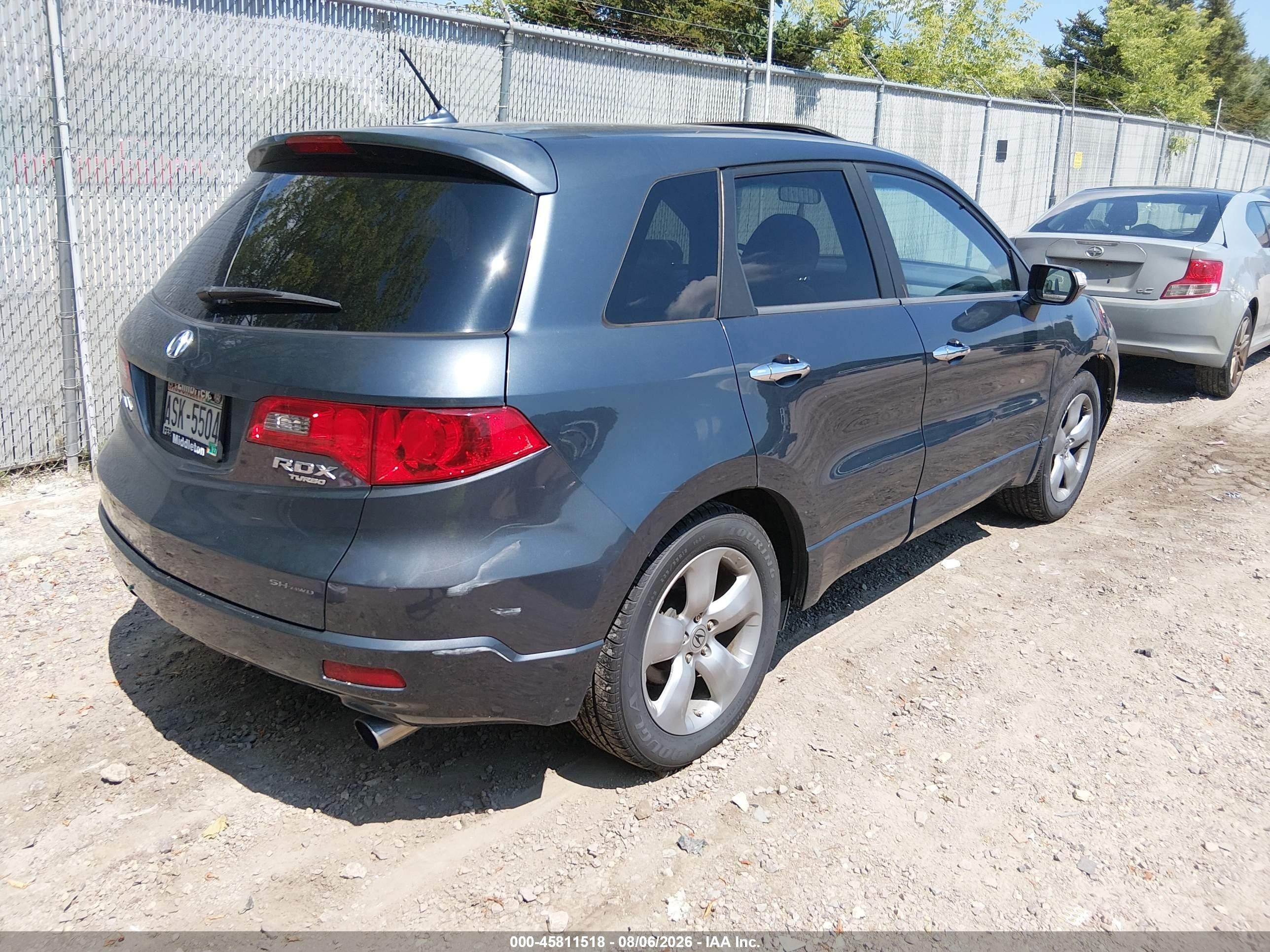 2007 Acura Rdx   Gray vin: 5J8TB185X7A019285