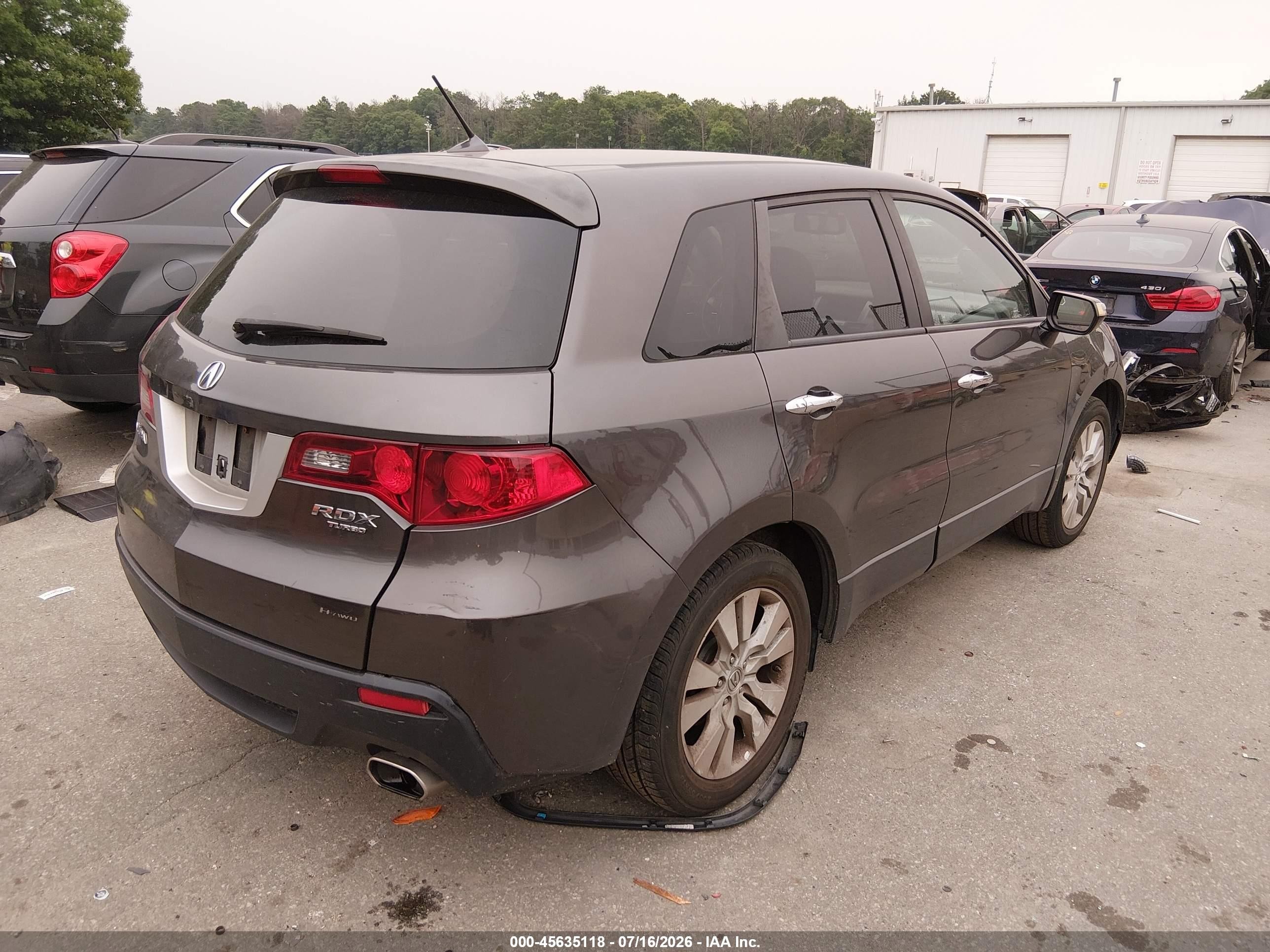 2010 Acura Rdx   Gray vin: 5J8TB1H28AA003597