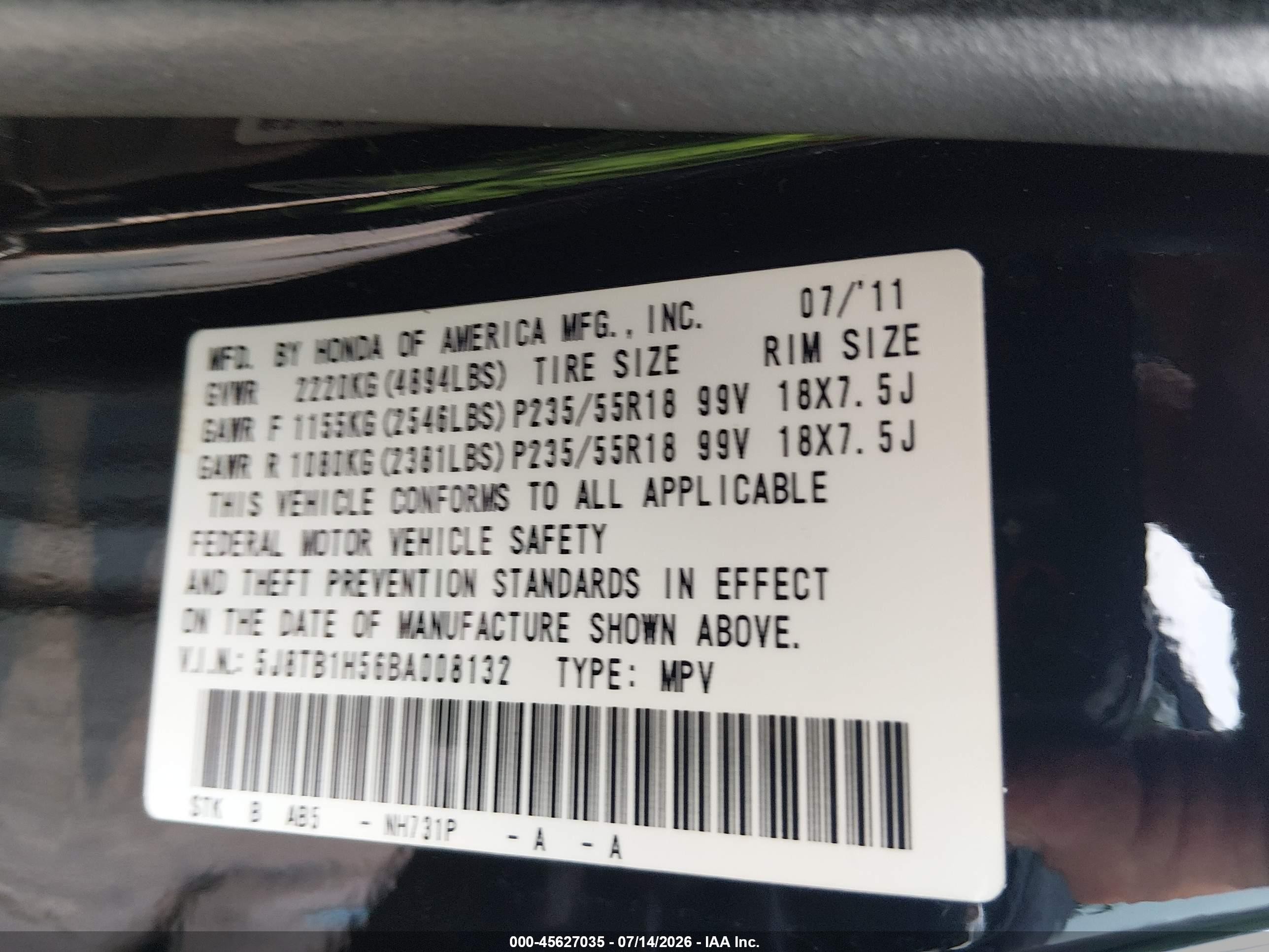 2011 Acura Rdx Black vin: 5J8TB1H56BA008132