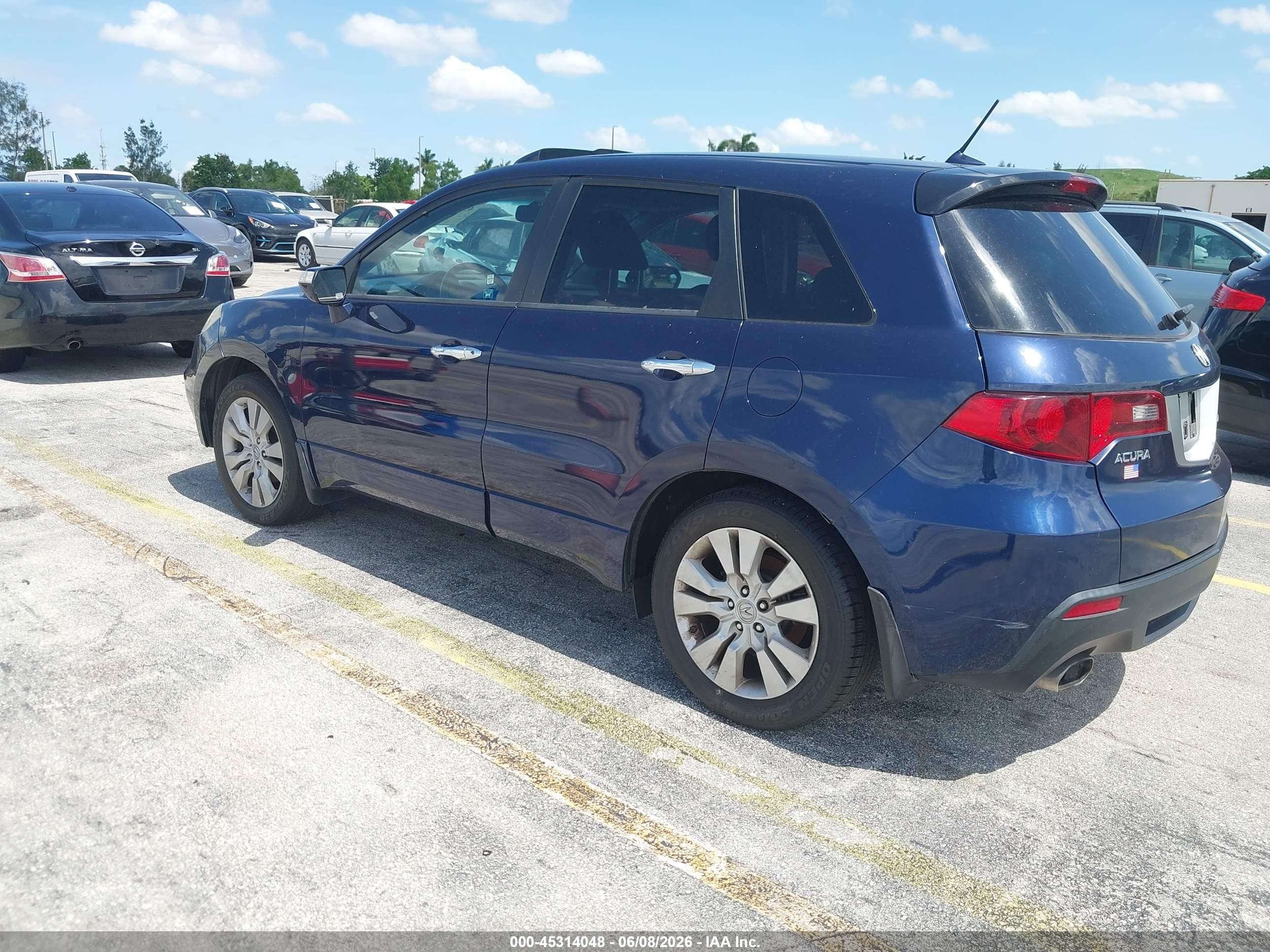 2010 Acura Rdx   Dark Blue vin: 5J8TB1H58AA801768