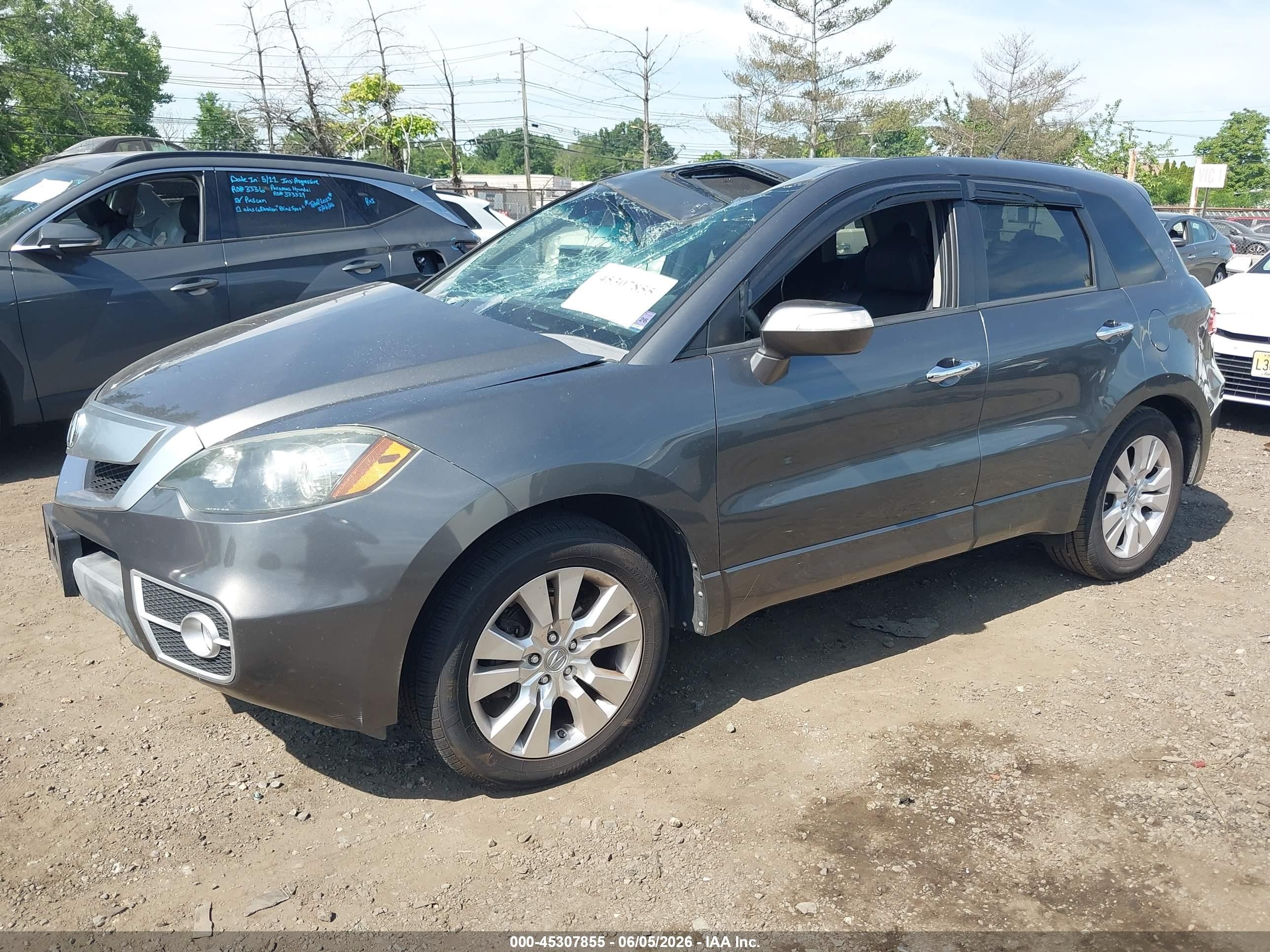 2010 Acura Rdx Gray vin: 5J8TB1H5XAA003904