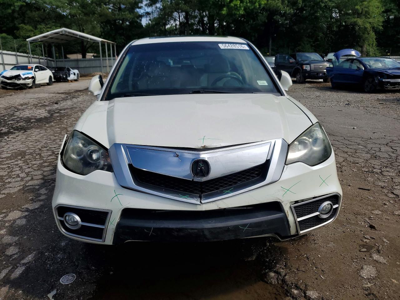 2010 Acura Rdx White vin: 5J8TB2H22AA001561