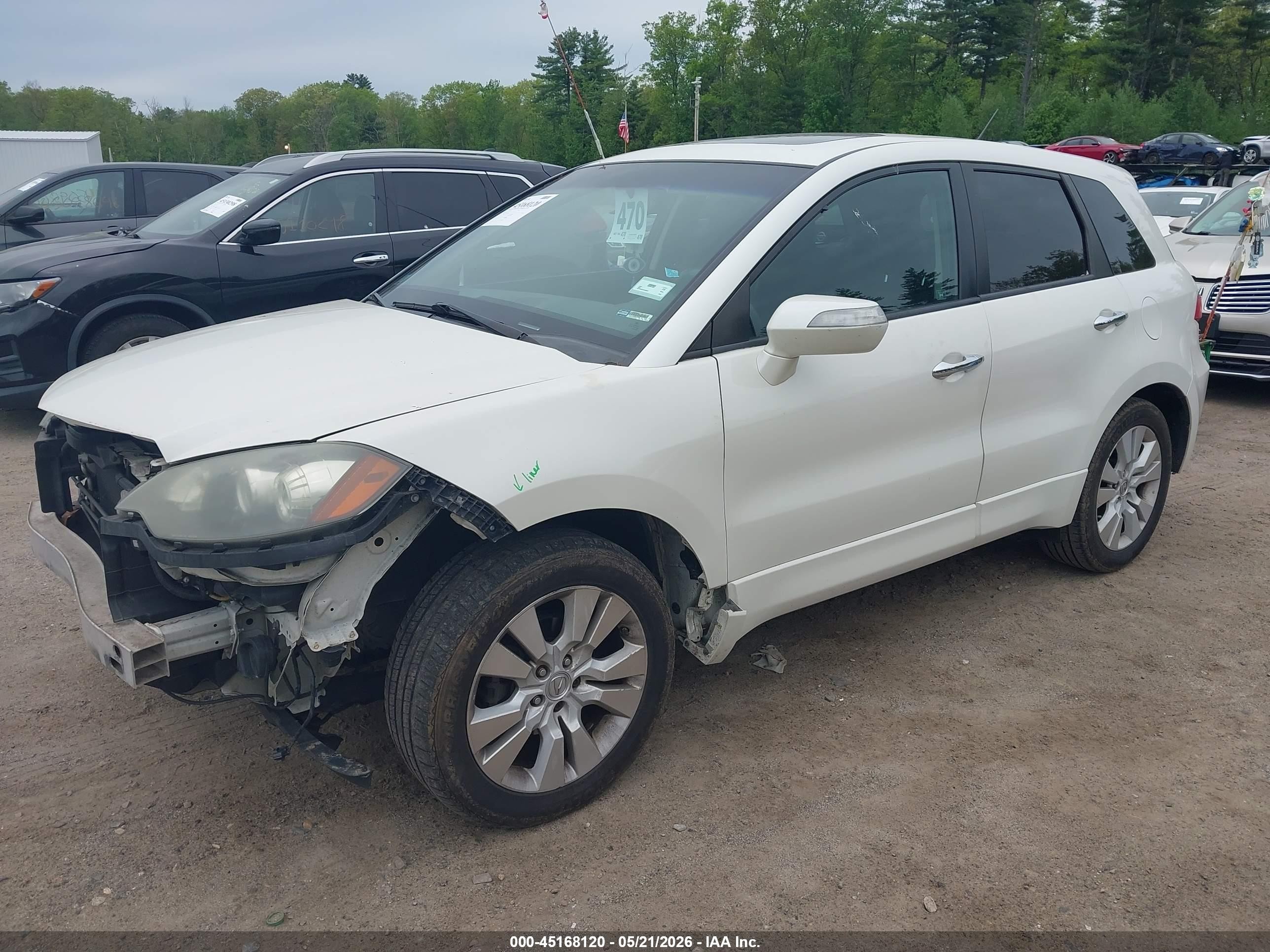 2010 Acura Rdx White vin: 5J8TB2H22AA003567