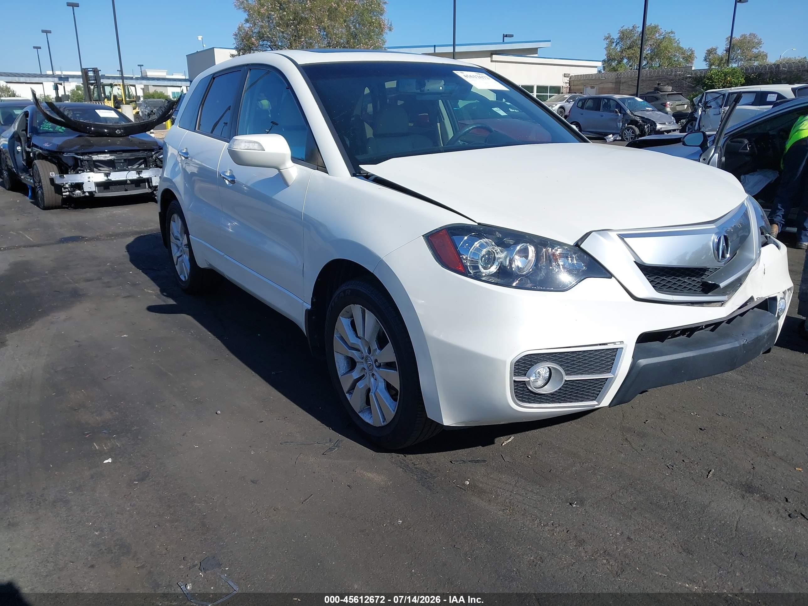 2011 Acura Rdx   White vin: 5J8TB2H22BA000119