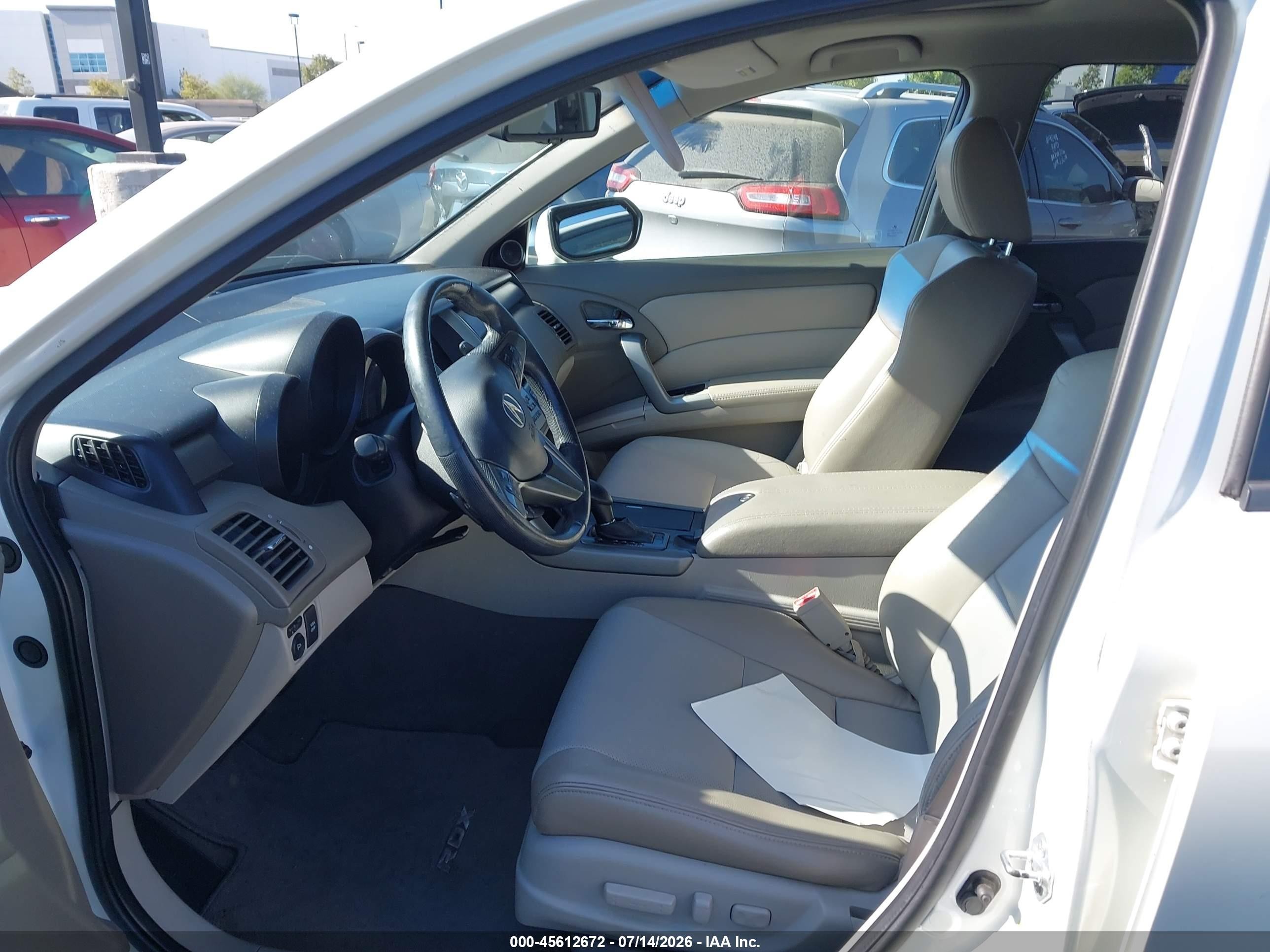 2011 Acura Rdx   White vin: 5J8TB2H22BA000119