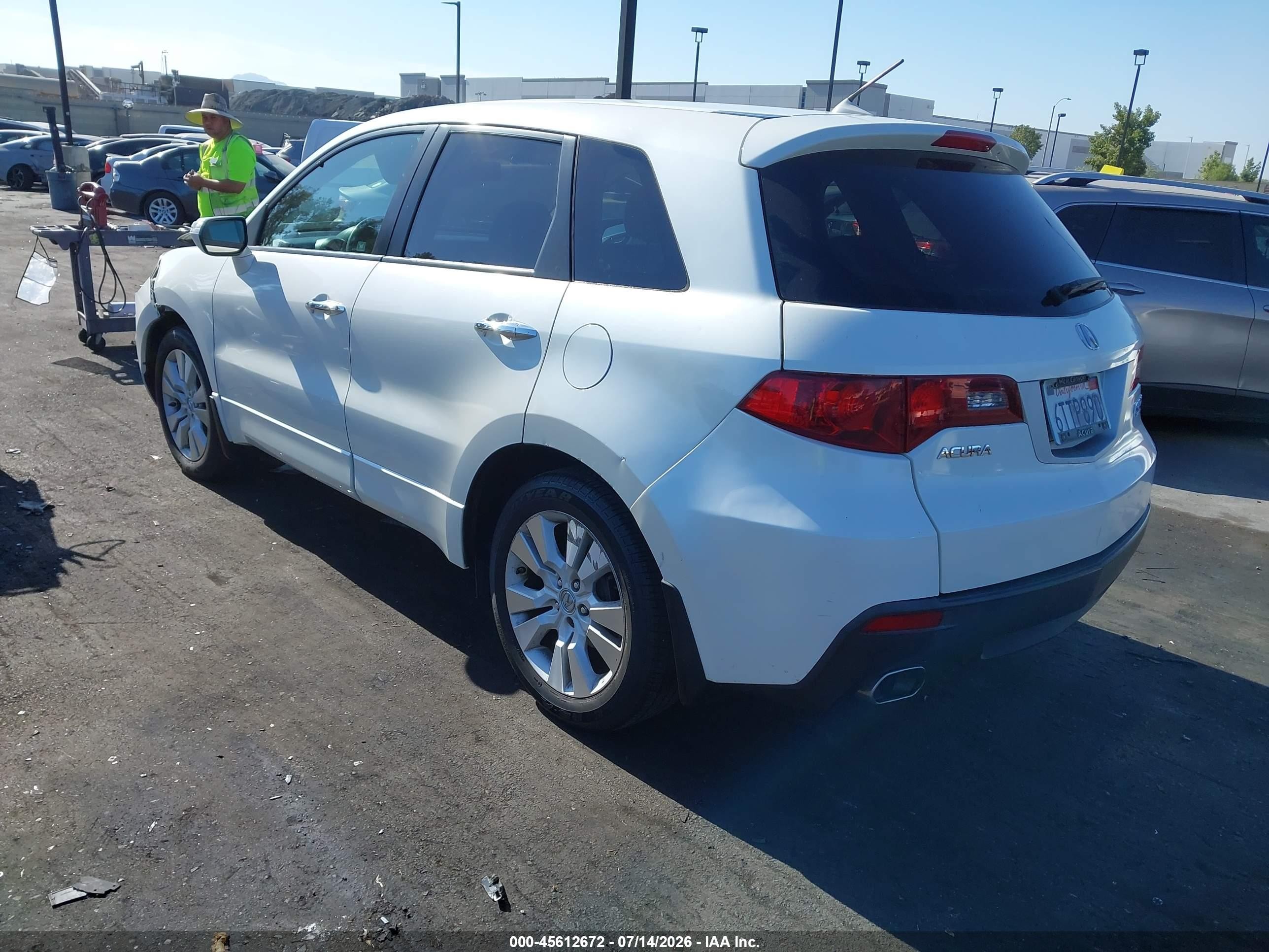2011 Acura Rdx   White vin: 5J8TB2H22BA000119