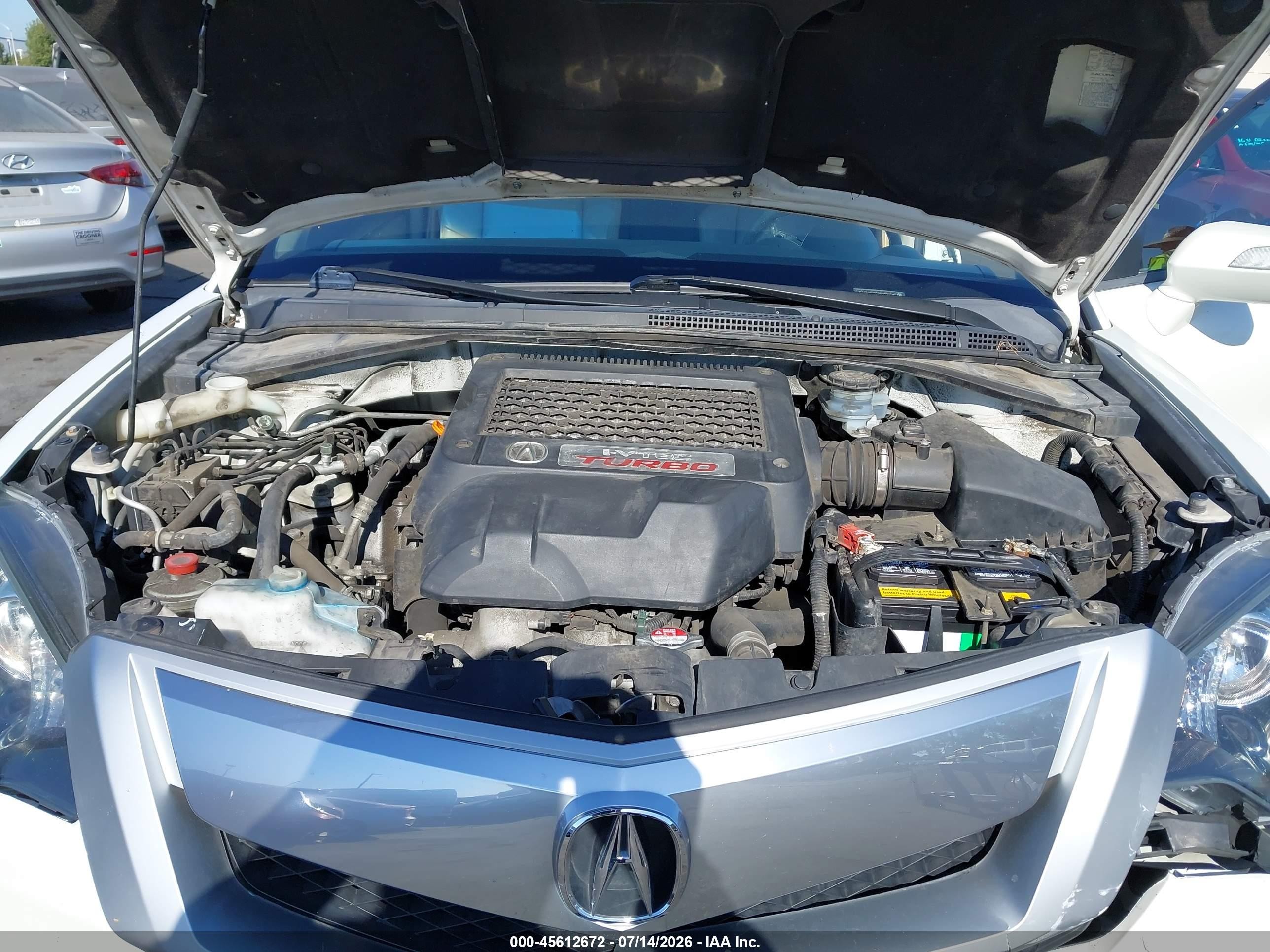 2011 Acura Rdx   White vin: 5J8TB2H22BA000119