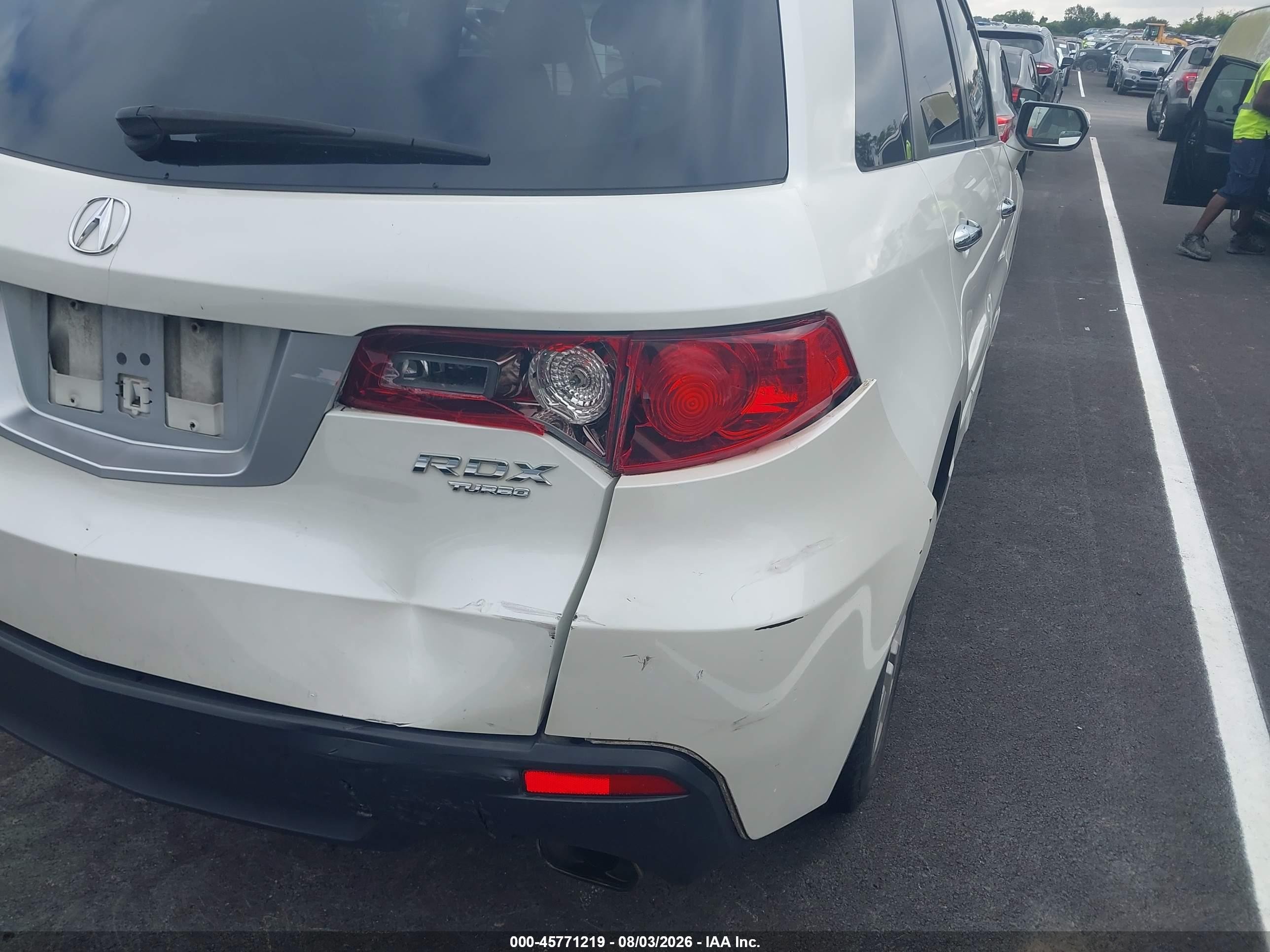2010 Acura Rdx   White vin: 5J8TB2H24AA004302