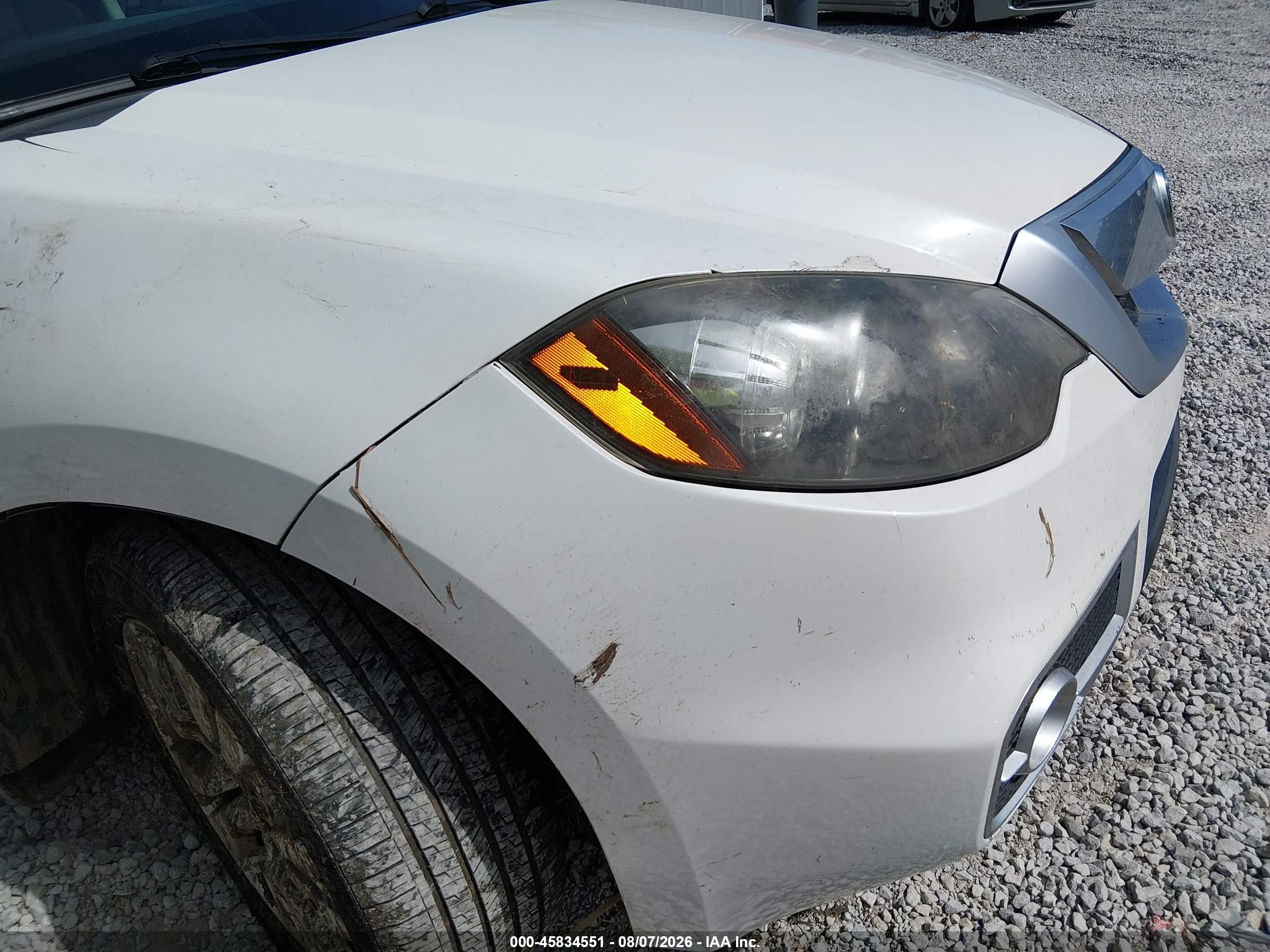 2012 Acura Rdx   White vin: 5J8TB2H24CA000690