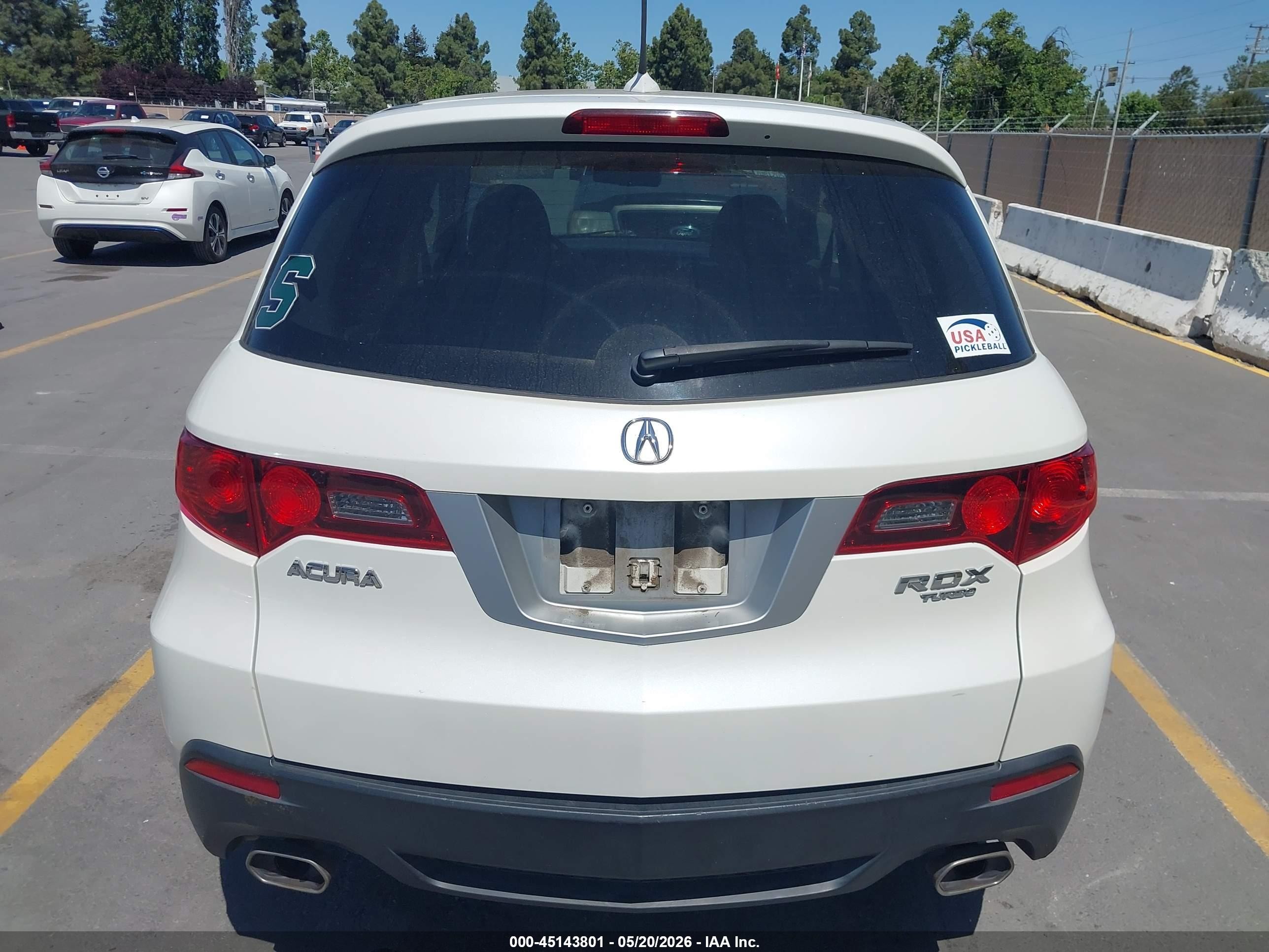 2010 Acura Rdx   White vin: 5J8TB2H25AA002171