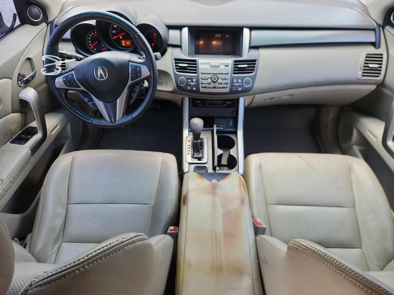2011 Acura Rdx Black vin: 5J8TB2H26BA005789 Damage: Front Center Armrest, Worn, Replacement Required
