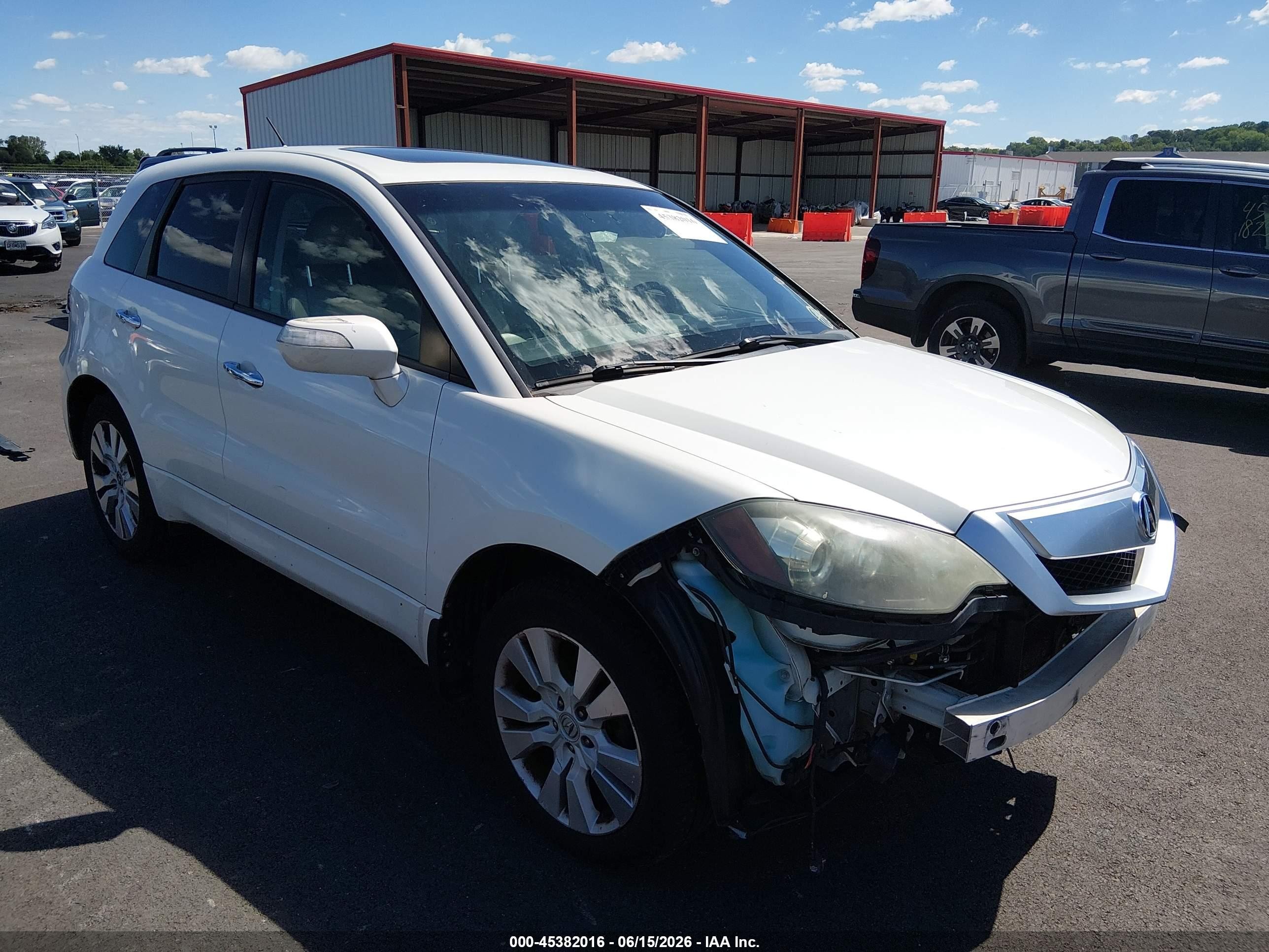 2011 Acura Rdx   White vin: 5J8TB2H2XBA002524