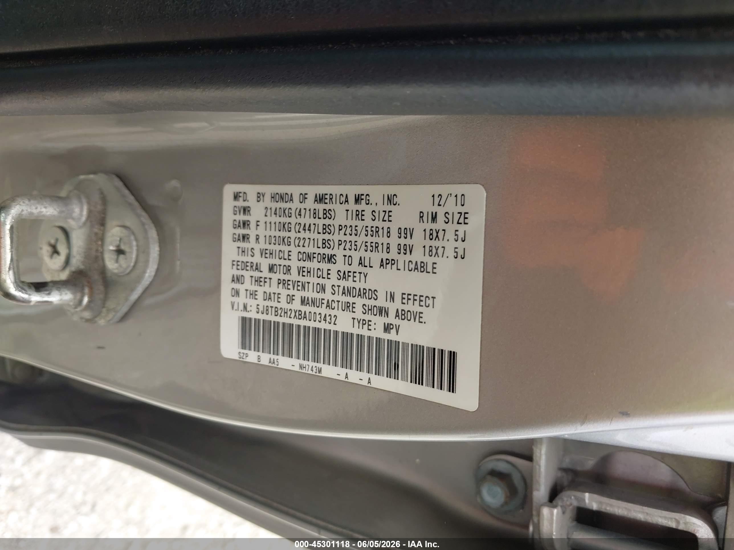 2011 Acura Rdx   Серебряный vin: 5J8TB2H2XBA003432