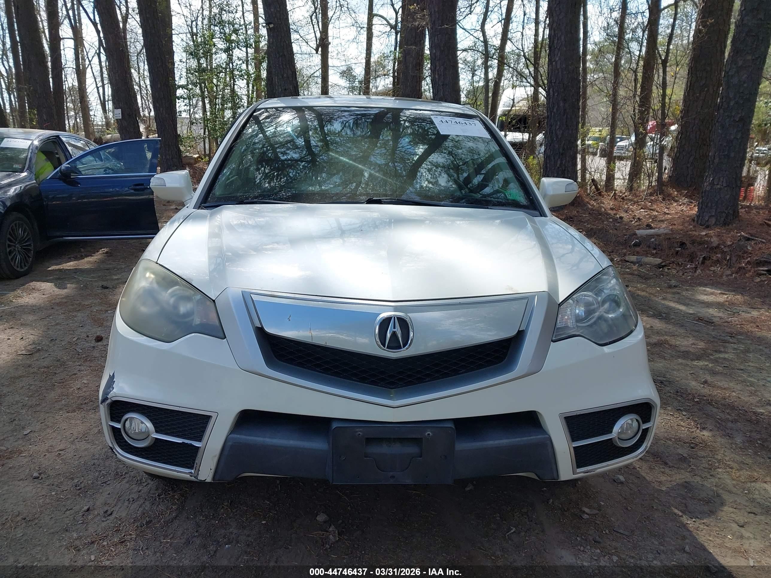 2010 Acura Rdx   White vin: 5J8TB2H50AA004839