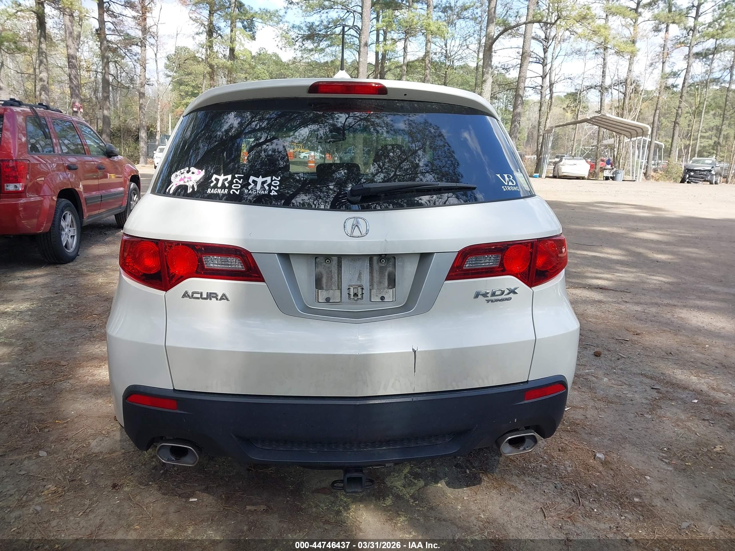 2010 Acura Rdx   White vin: 5J8TB2H50AA004839