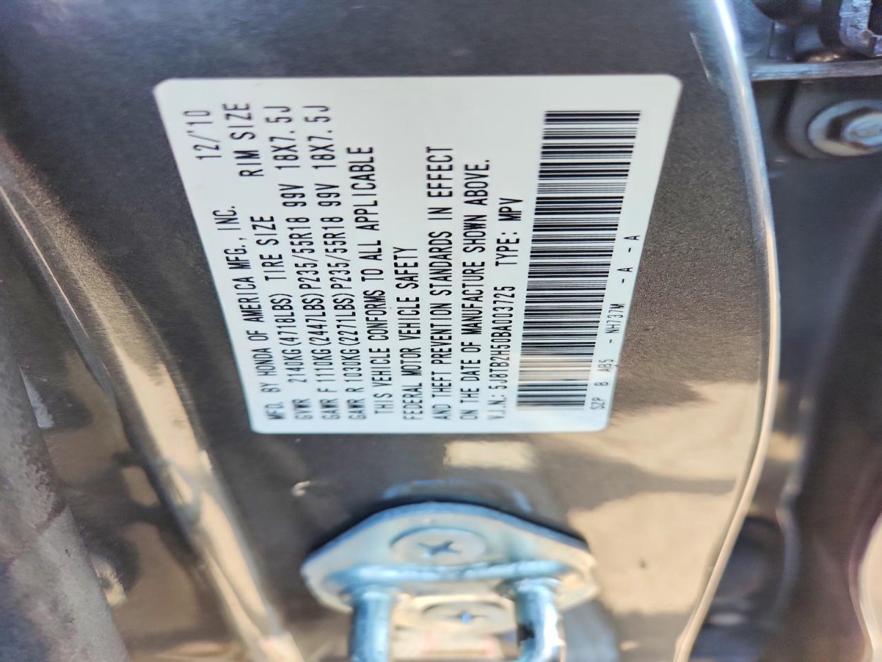 2011 Acura Rdx Technology Gray vin: 5J8TB2H50BA003725