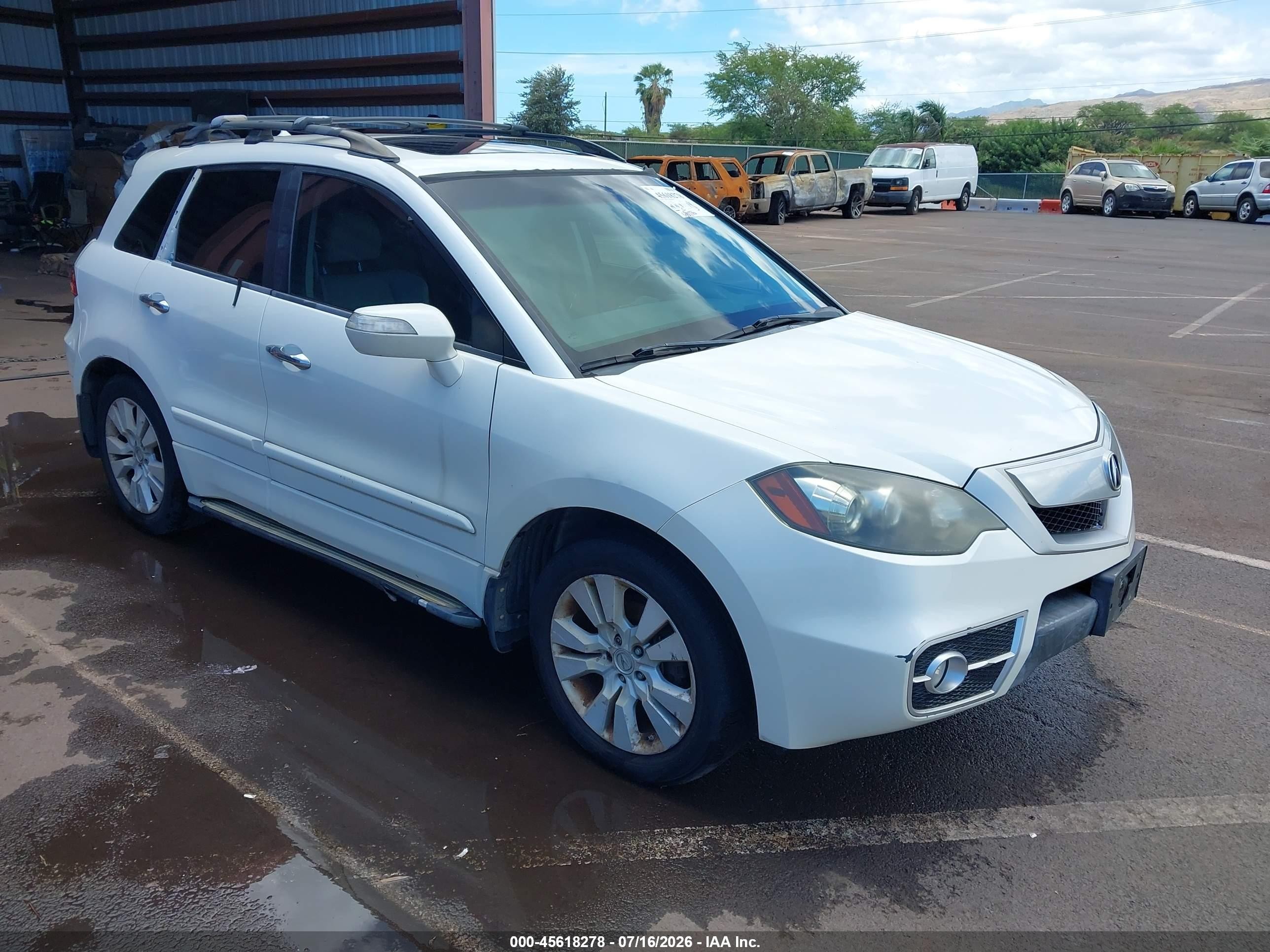 2011 Acura Rdx   White vin: 5J8TB2H54BA000360