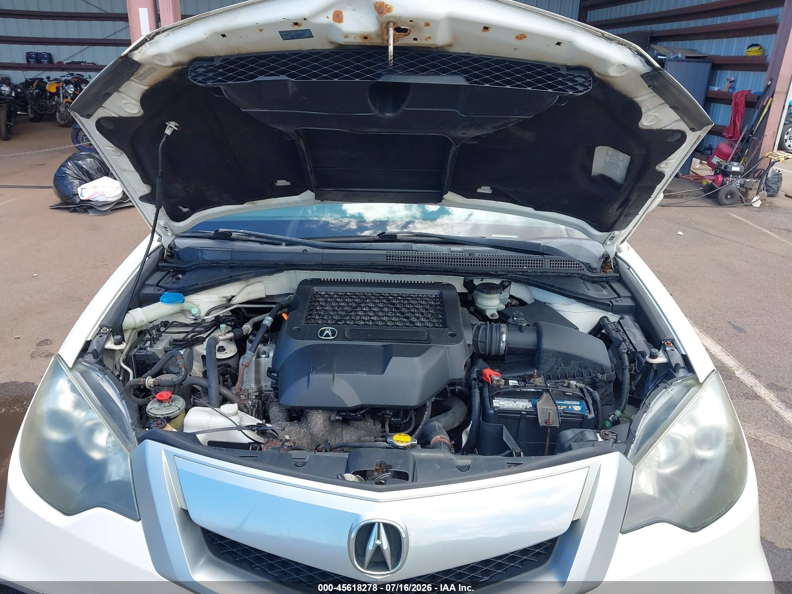 2011 Acura Rdx   White vin: 5J8TB2H54BA000360