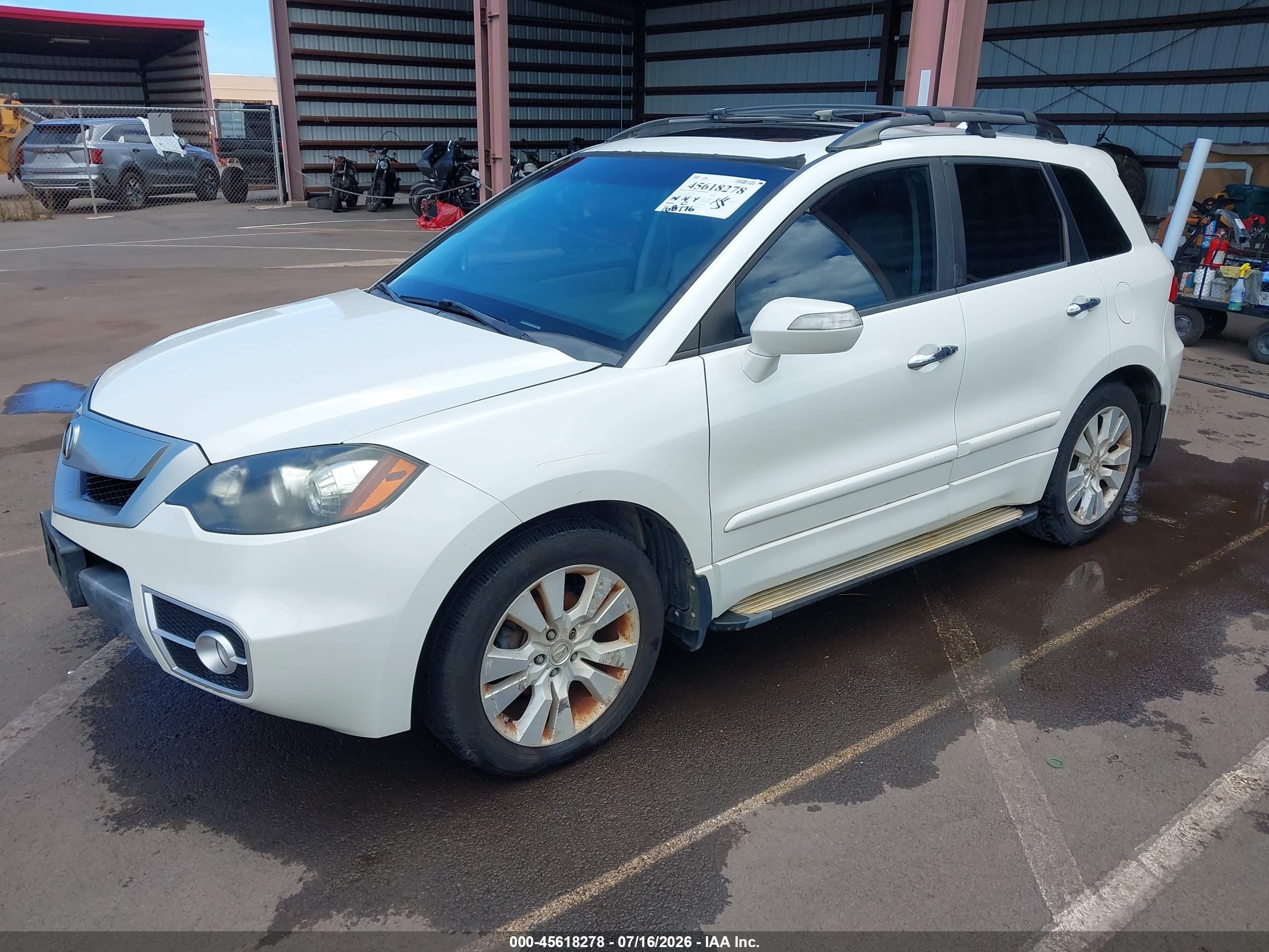 2011 Acura Rdx   White vin: 5J8TB2H54BA000360