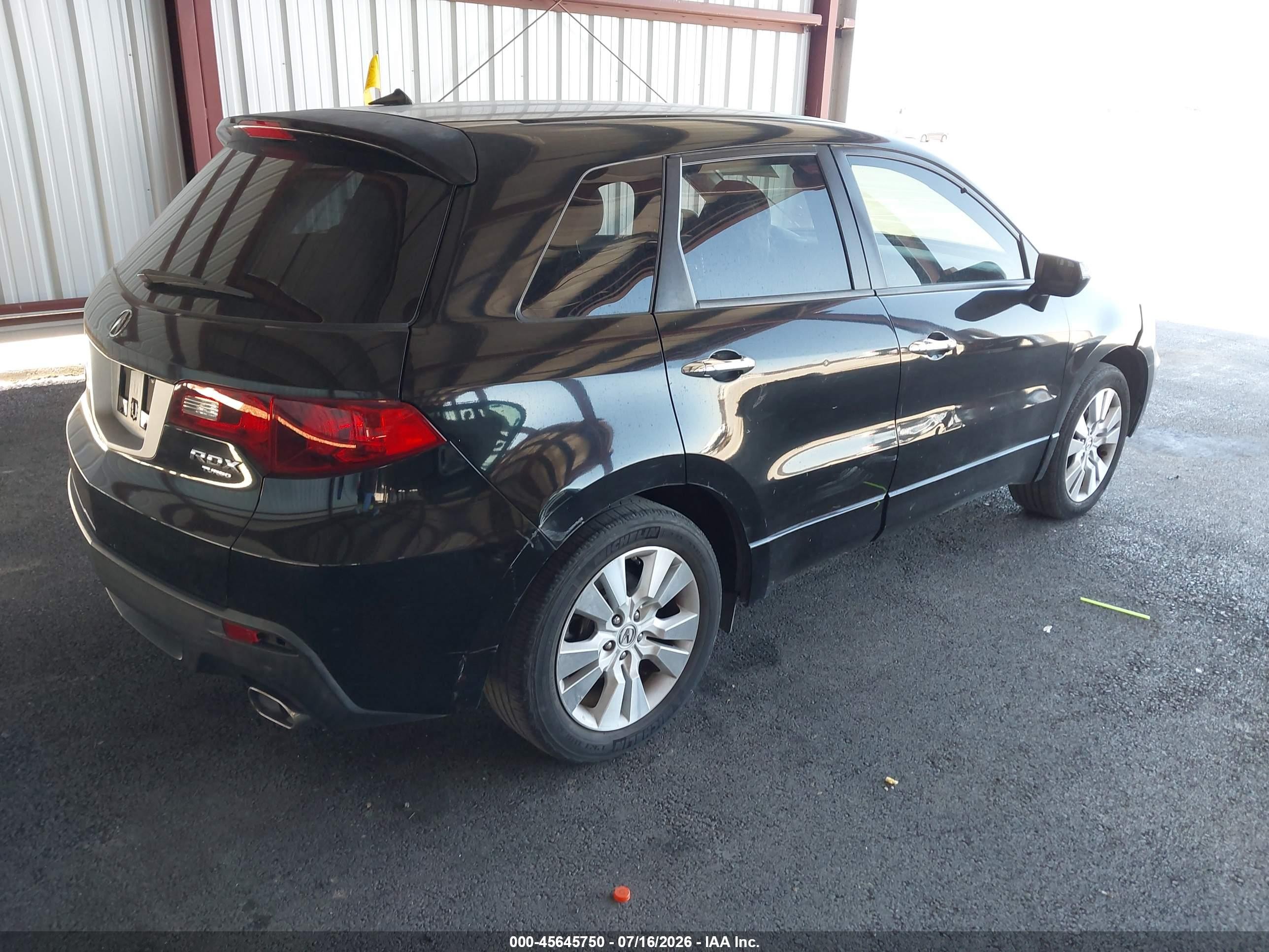 2010 Acura Rdx   Black vin: 5J8TB2H57AA003722
