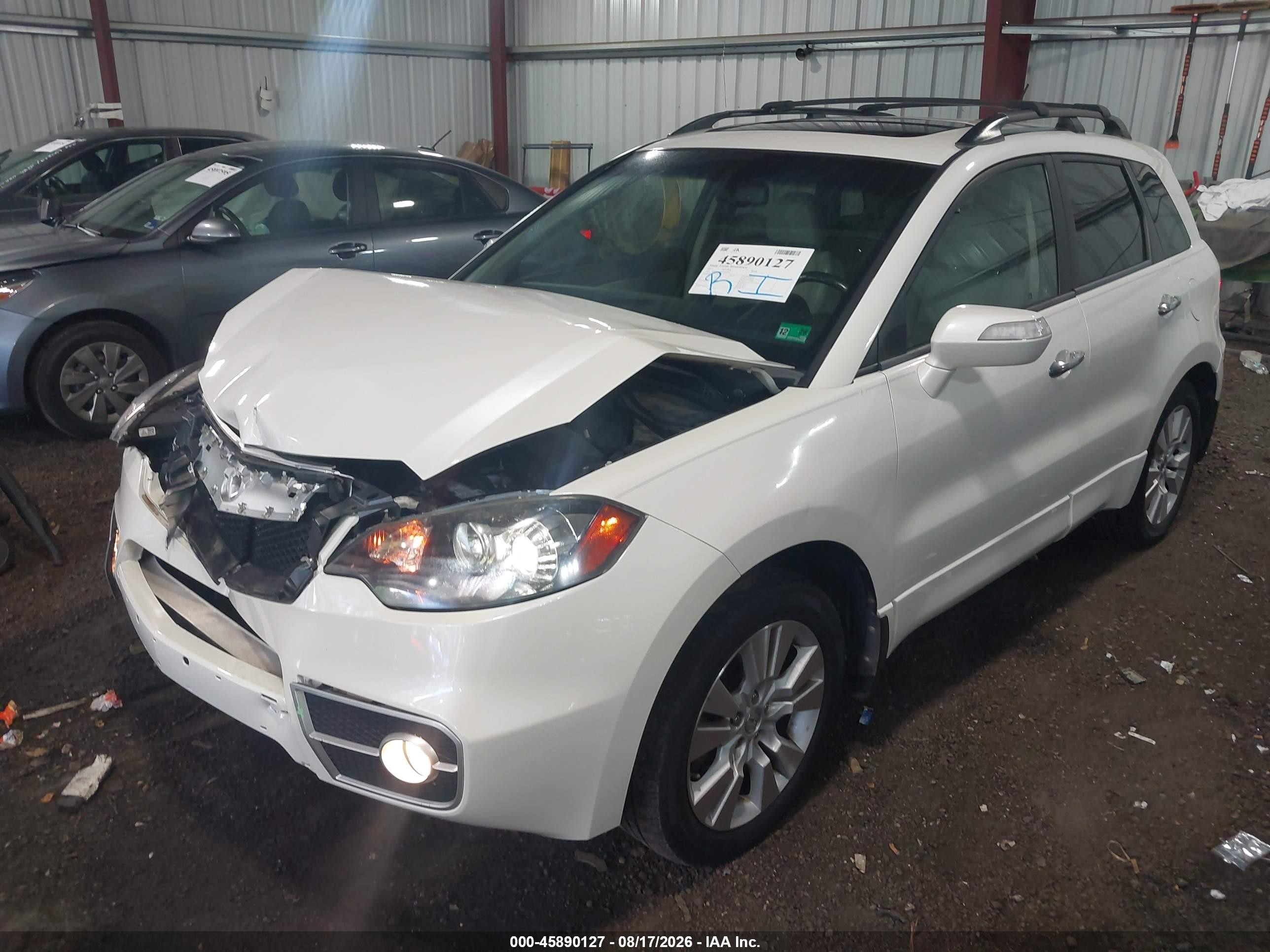2011 Acura Rdx   White vin: 5J8TB2H57BA002488