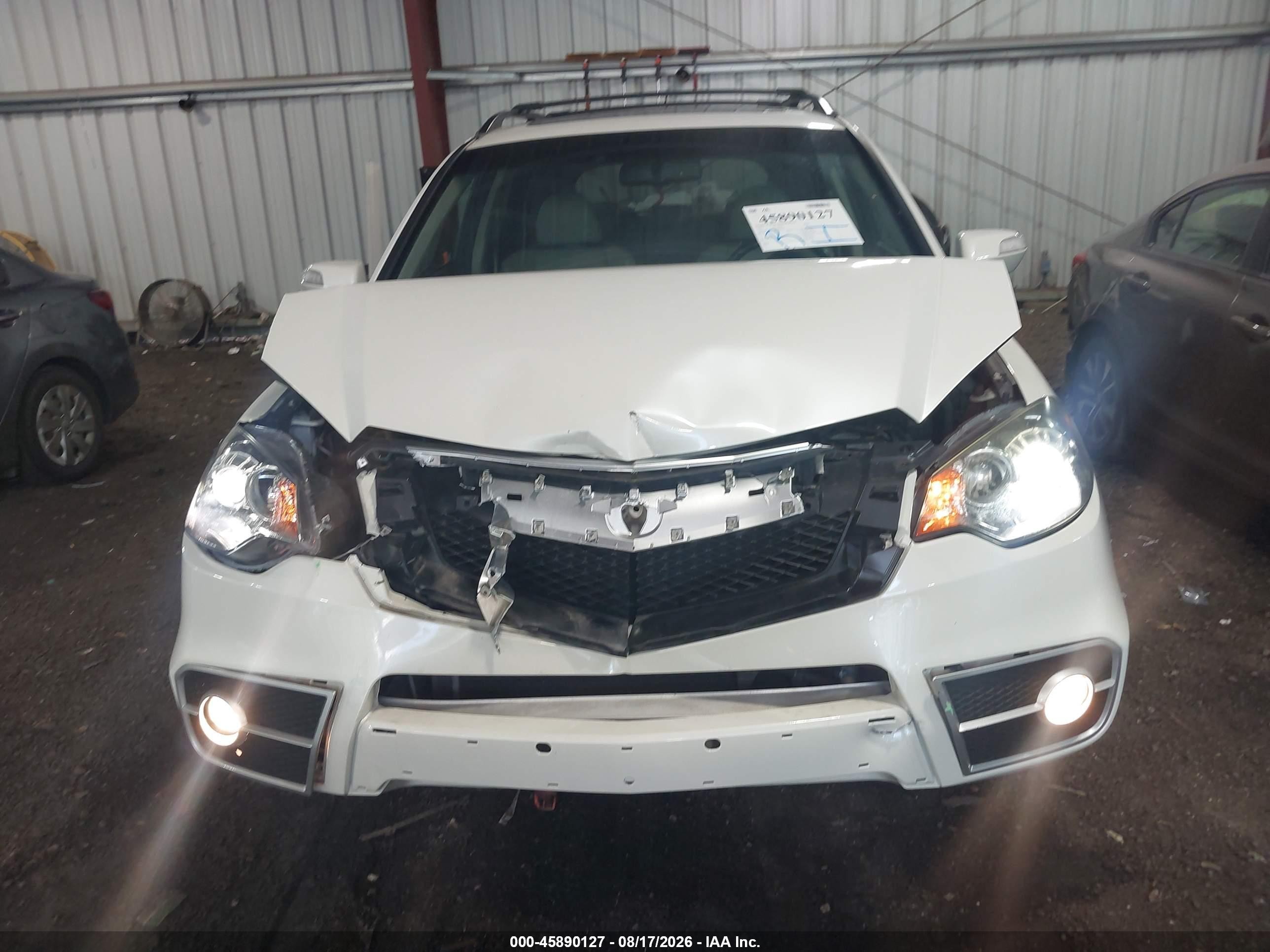 2011 Acura Rdx   White vin: 5J8TB2H57BA002488