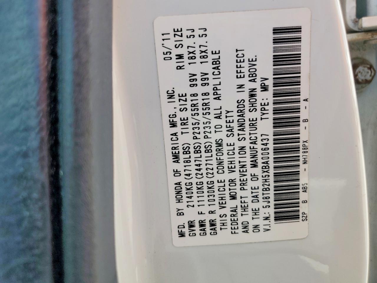 2011 Acura Rdx Technology White vin: 5J8TB2H5XBA006437
